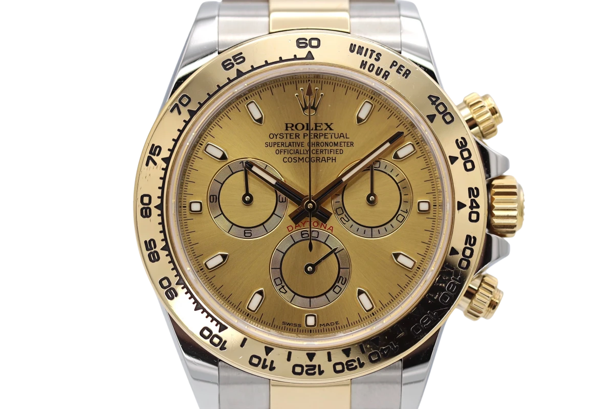 Rolex daytona champagne discount gold