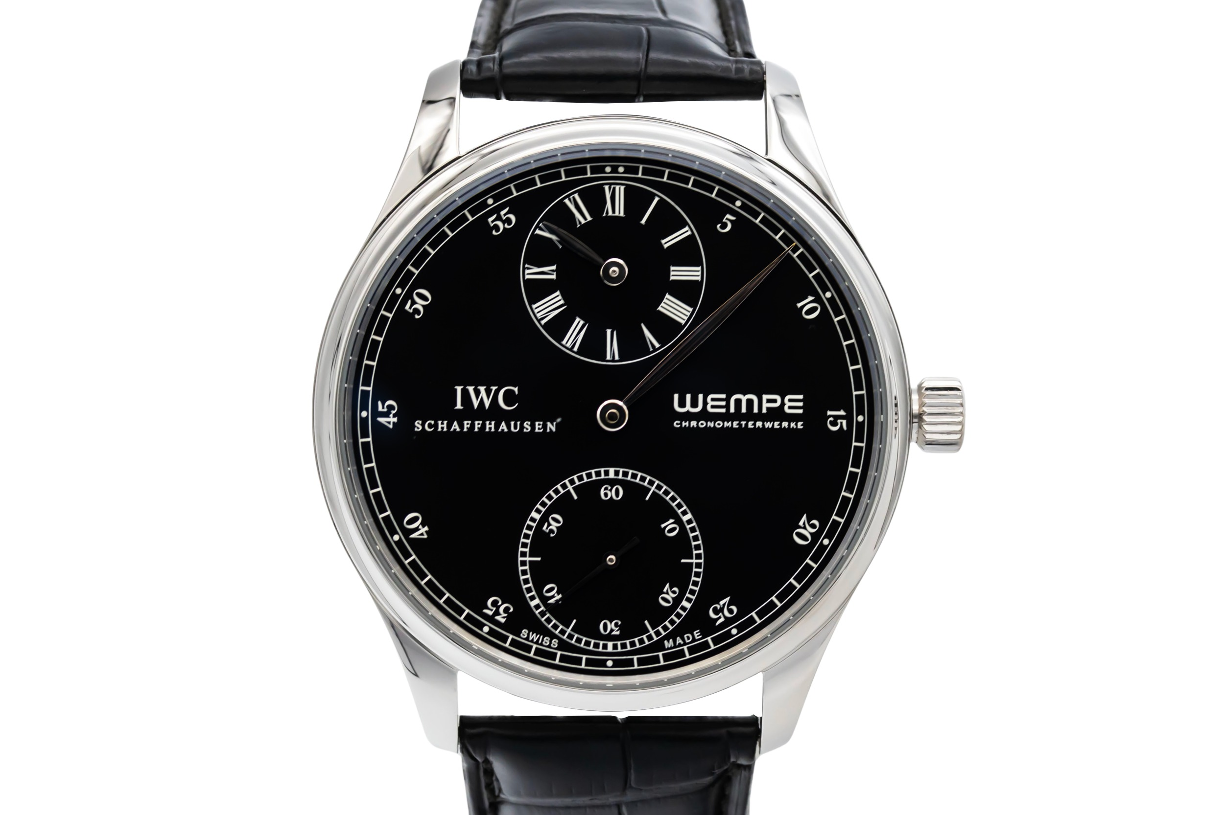 IWC Portuguese Regulateur Wempe 43mm Black Leather IW544302 Circa 2005