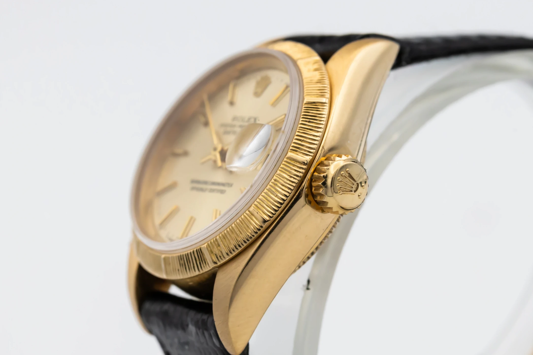 Rolex Lady DateJust 26mm Black Leather 69278 1988