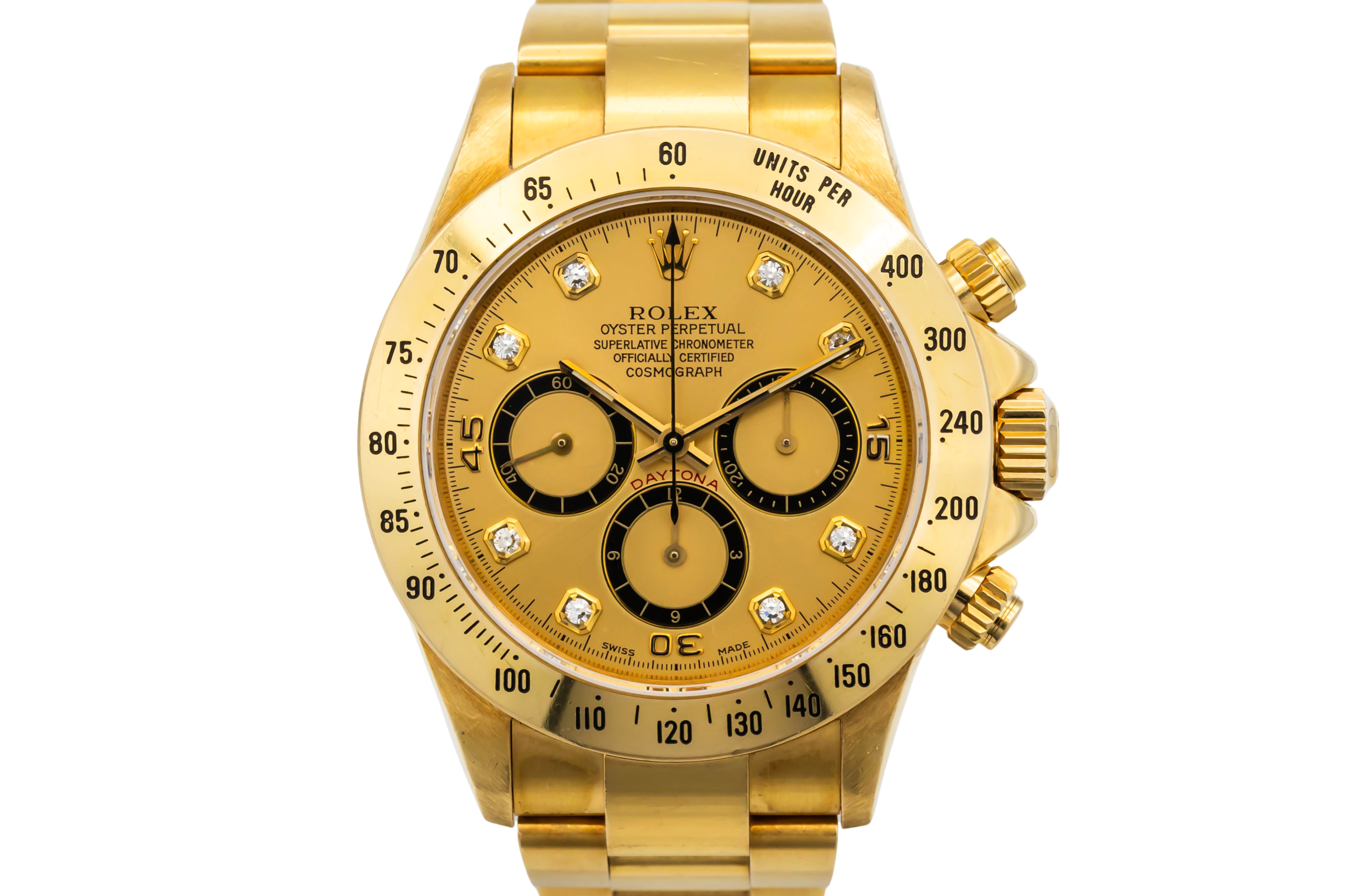 Rolex Cosmograph Daytona Zenith 40mm 18ct Yellow Gold Oyster 16528 1991