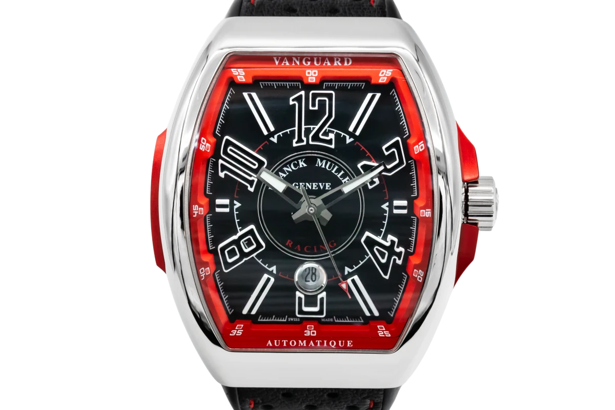 Franck Muller Vanguard Racing 44mm Black Leather V 45 SC DT RCG