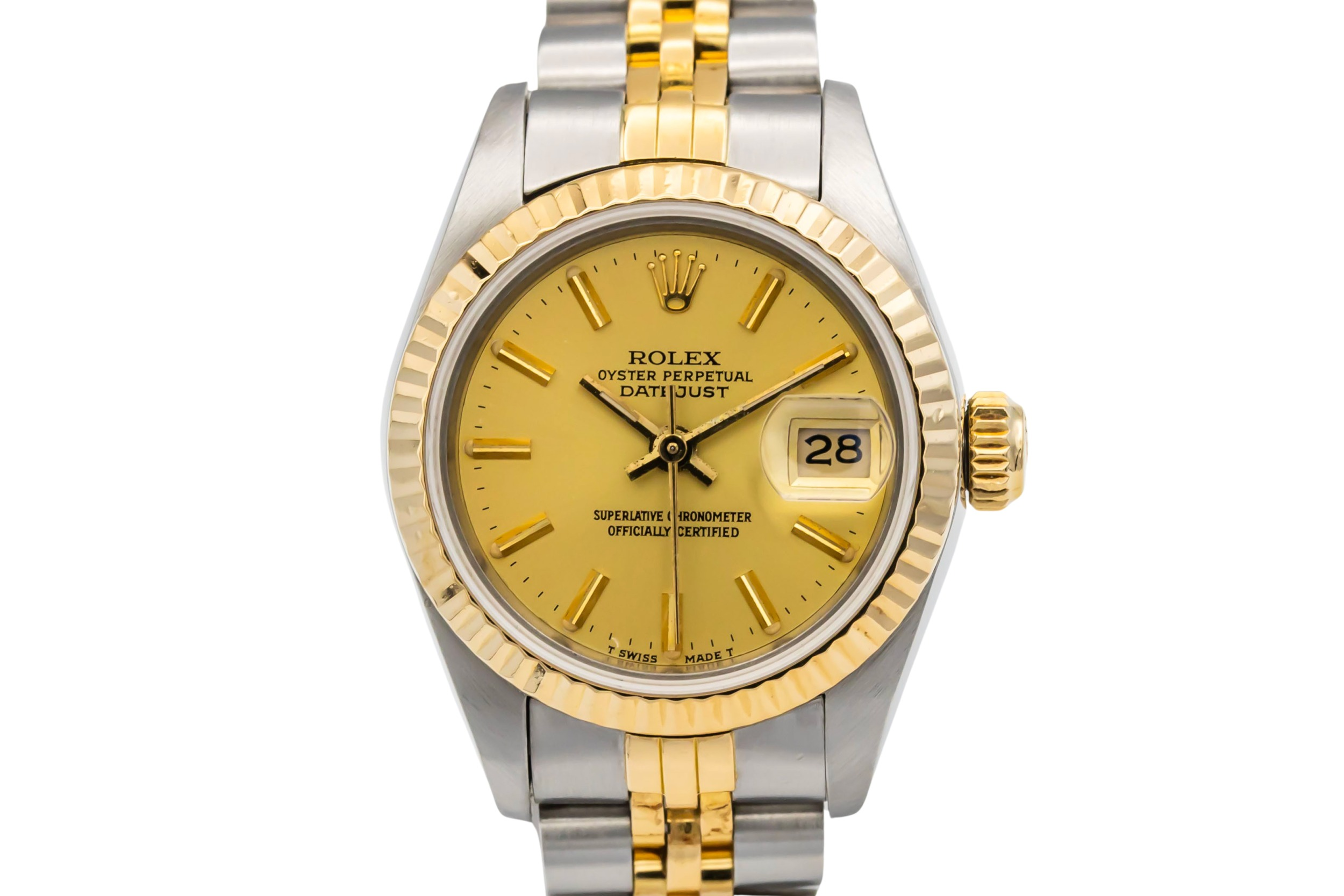 Rolex Lady DateJust 26mm Steel & 18ct Yellow Gold Jubilee 69173 1986