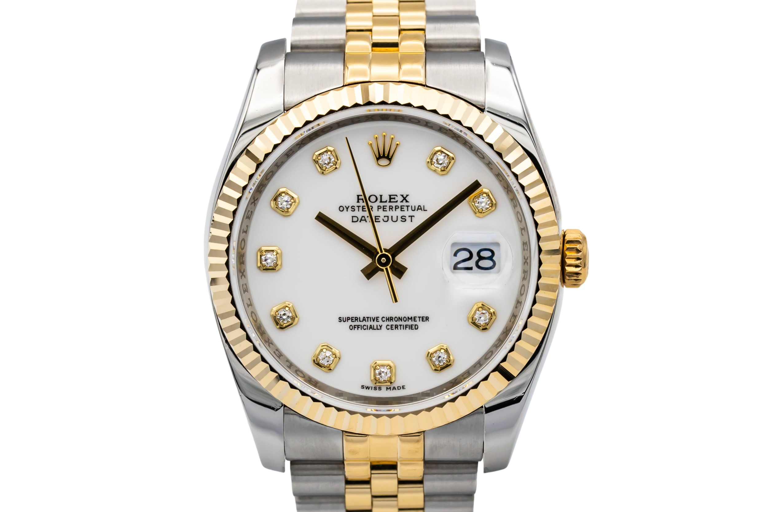 Rolex DateJust 36mm Steel & 18ct Yellow Gold Jubilee 116233 2016