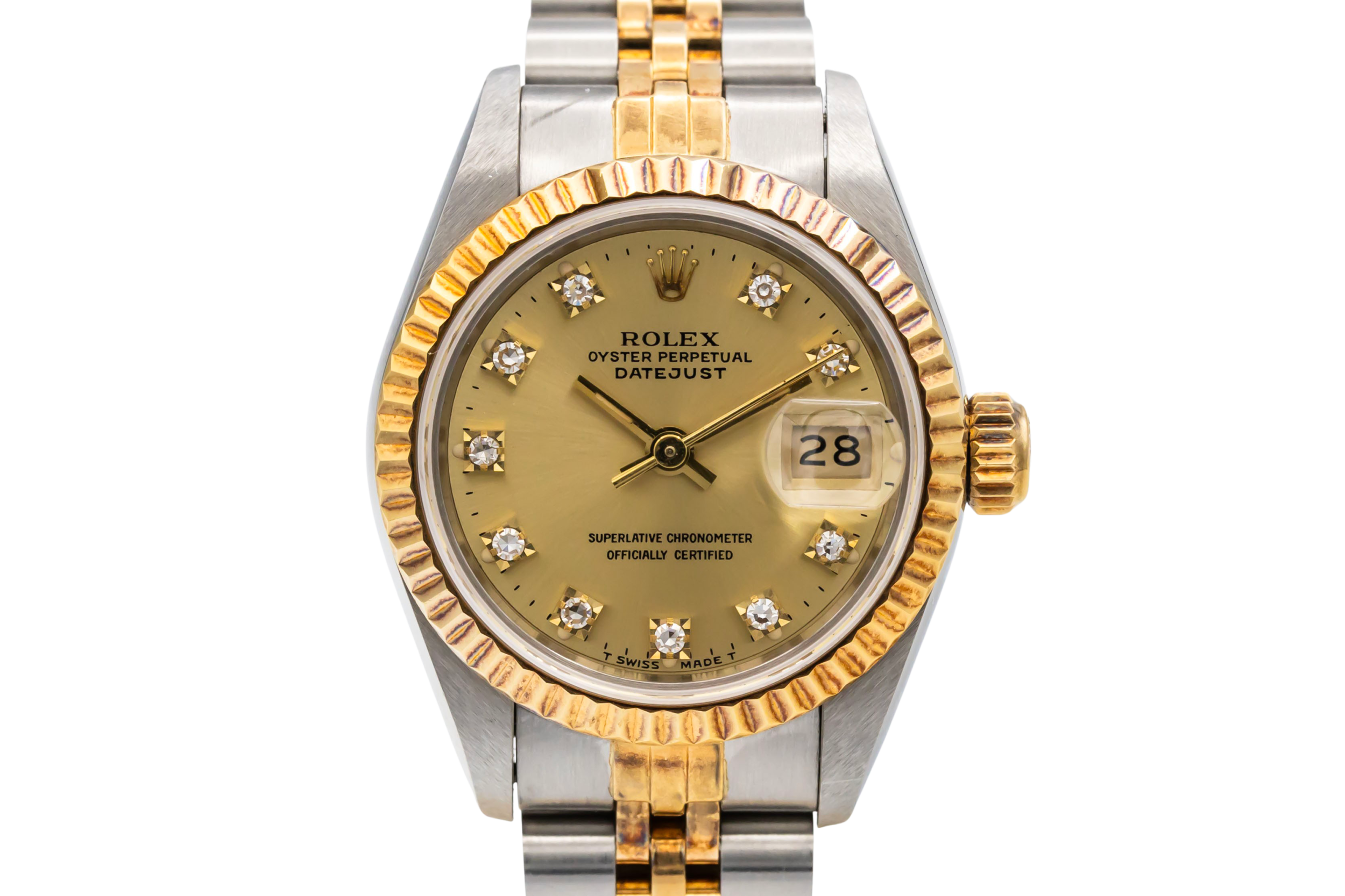 Rolex Lady DateJust 26mm Steel & 18ct Yellow Gold Jubilee 69173 1991