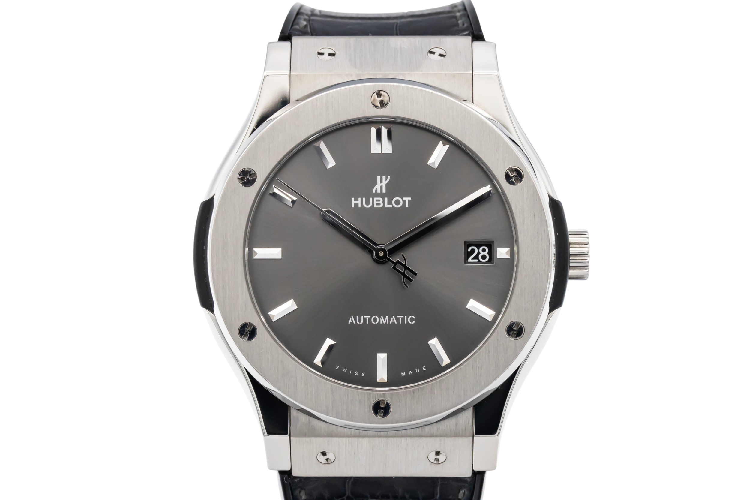 Hublot Classic Fusion 45mm Black Leather 511.NX.7071.LR 2019