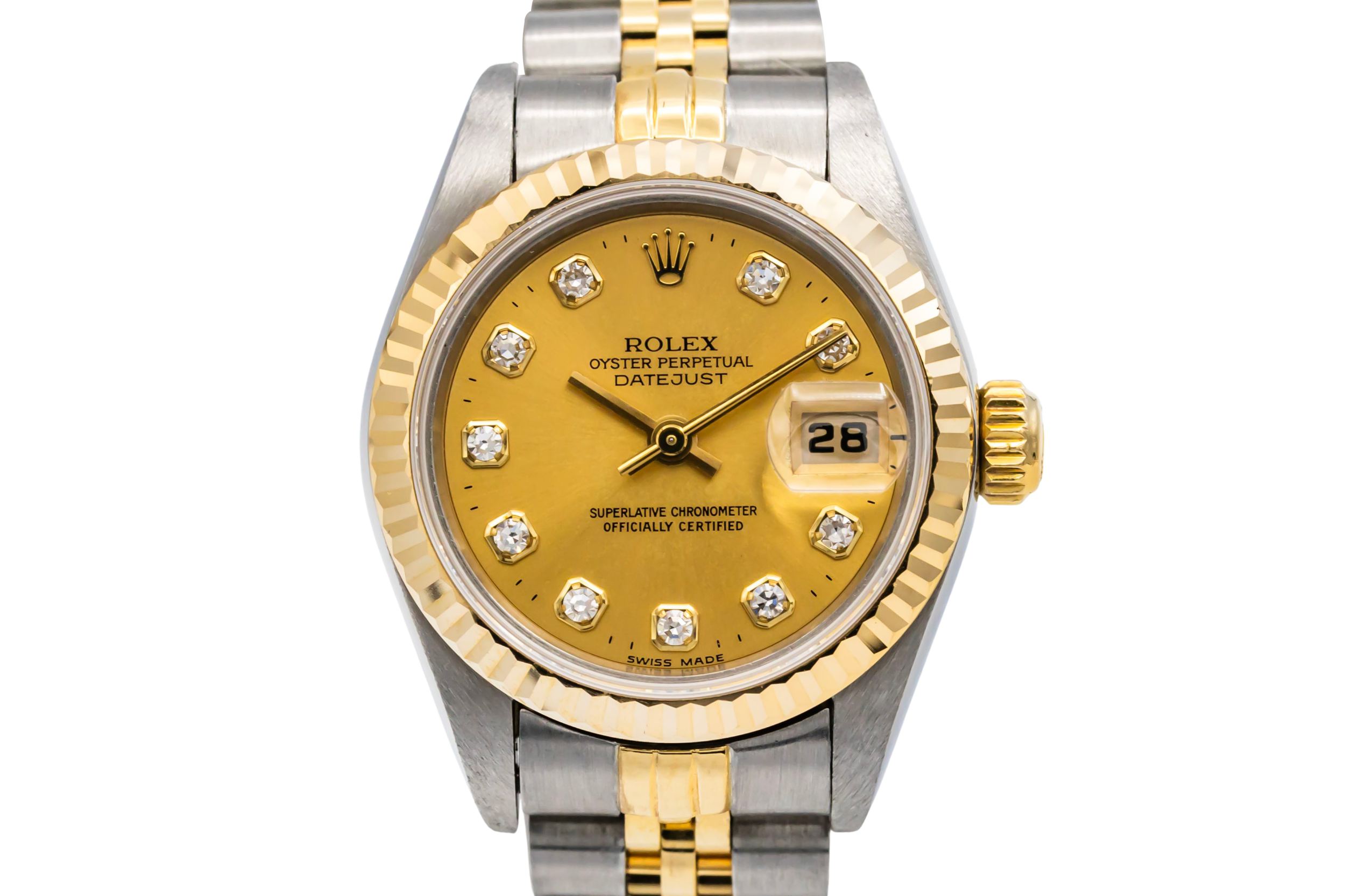 Rolex Lady DateJust 26mm Steel & 18ct Yellow Gold Jubilee 69173 1996