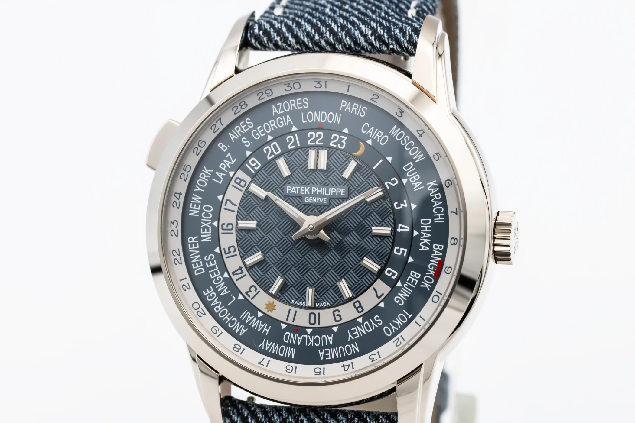 Patek Philippe Complications World Time 40mm Denim Strap 5330G-001 2025