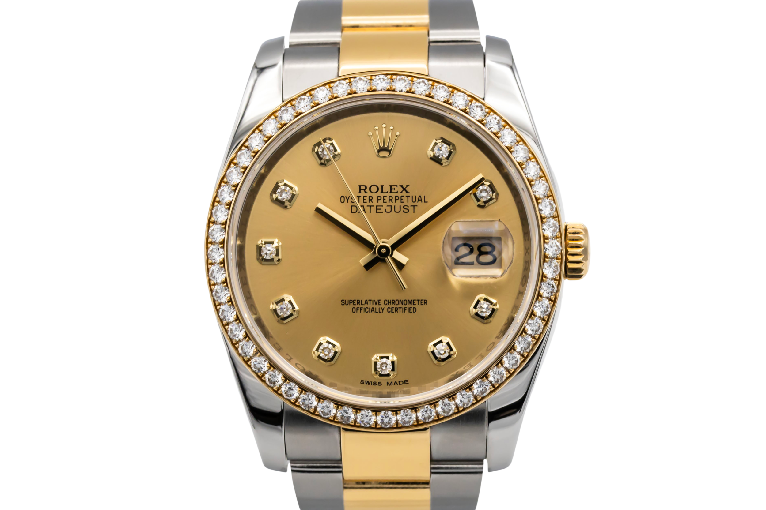 Rolex DateJust 36mm RBR Steel & 18ct Yellow Gold Oyster 116243 2012