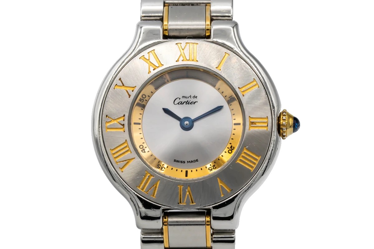 Cartier Must De 21 SM W10073R6 2コマ Cartier Must 21 28mm Must De Cartier 21 Watch W10073R6 for
