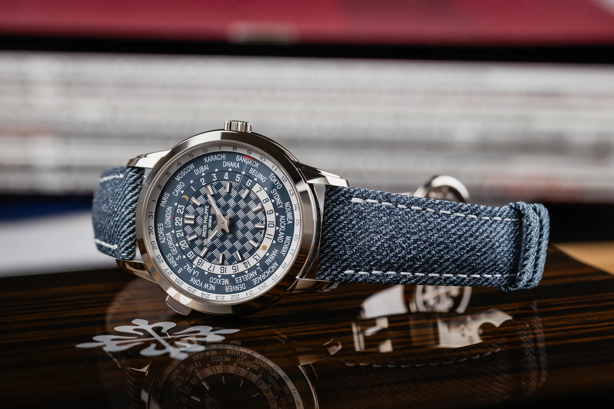 Patek Philippe Complications World Time 40mm Denim Strap 5330G-001 2025