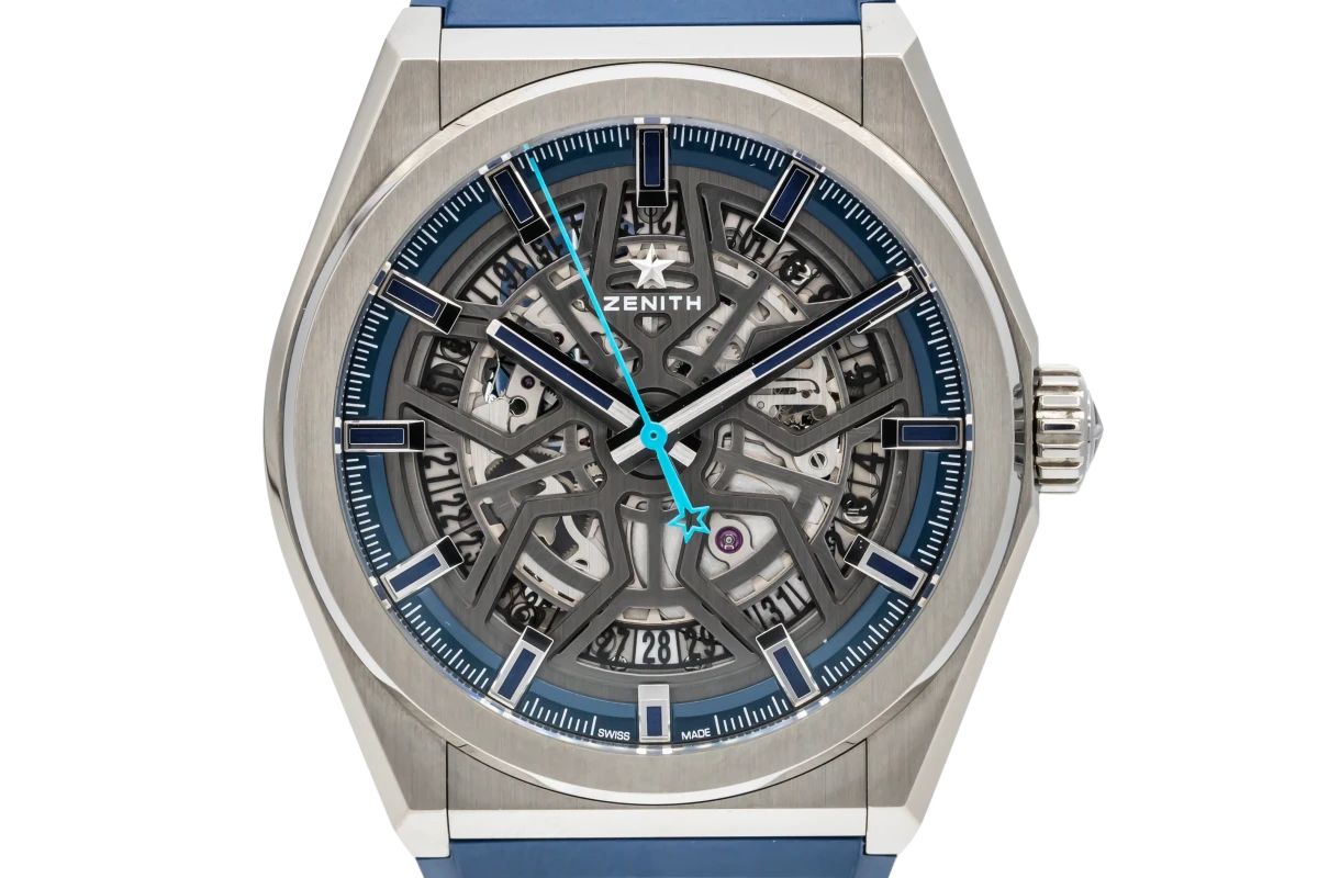 Zenith Defy Titanium Turkey Watch Club 41mm Blue Rubber 95.9003 