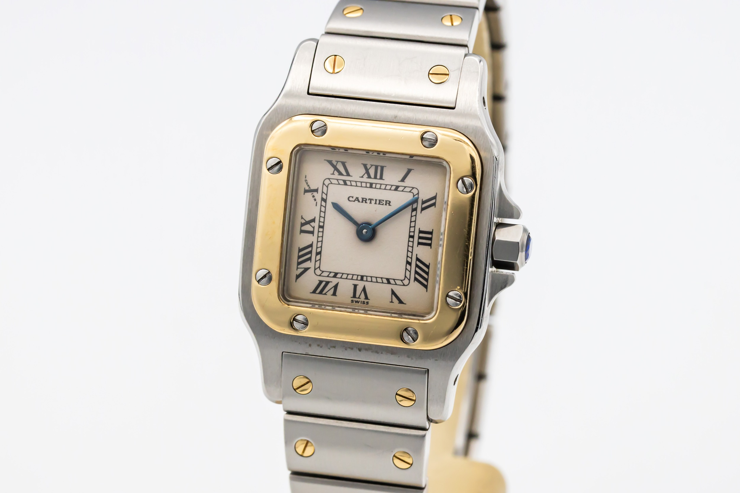 Cartier Santos Galbée 24mm Steel & 18ct Yellow Gold W20012C4 Circa 2000s