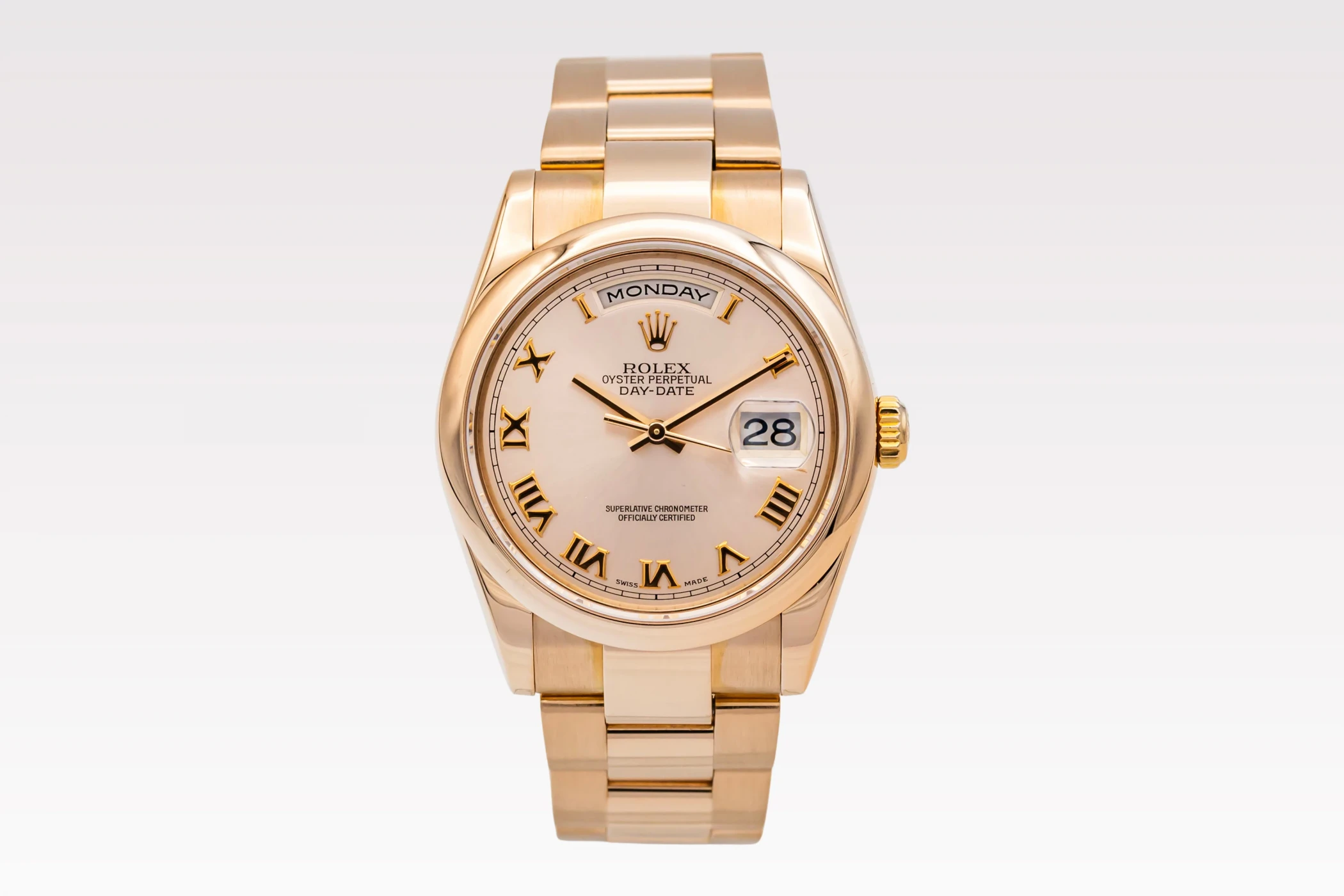 Rolex Day-Date 36mm 18ct Rose Gold Presidential 118205 2003