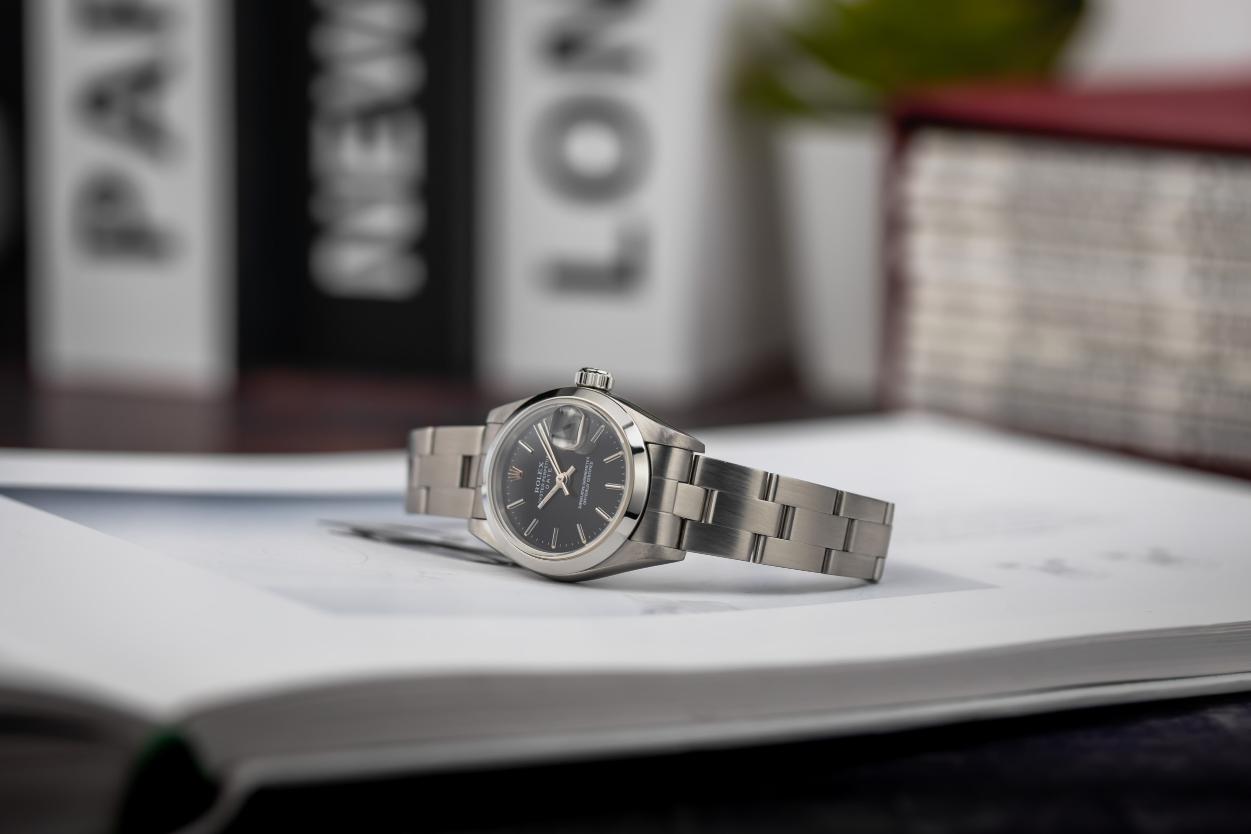 Rolex Lady DateJust 26mm Stainless Steel Oyster 69160 1997