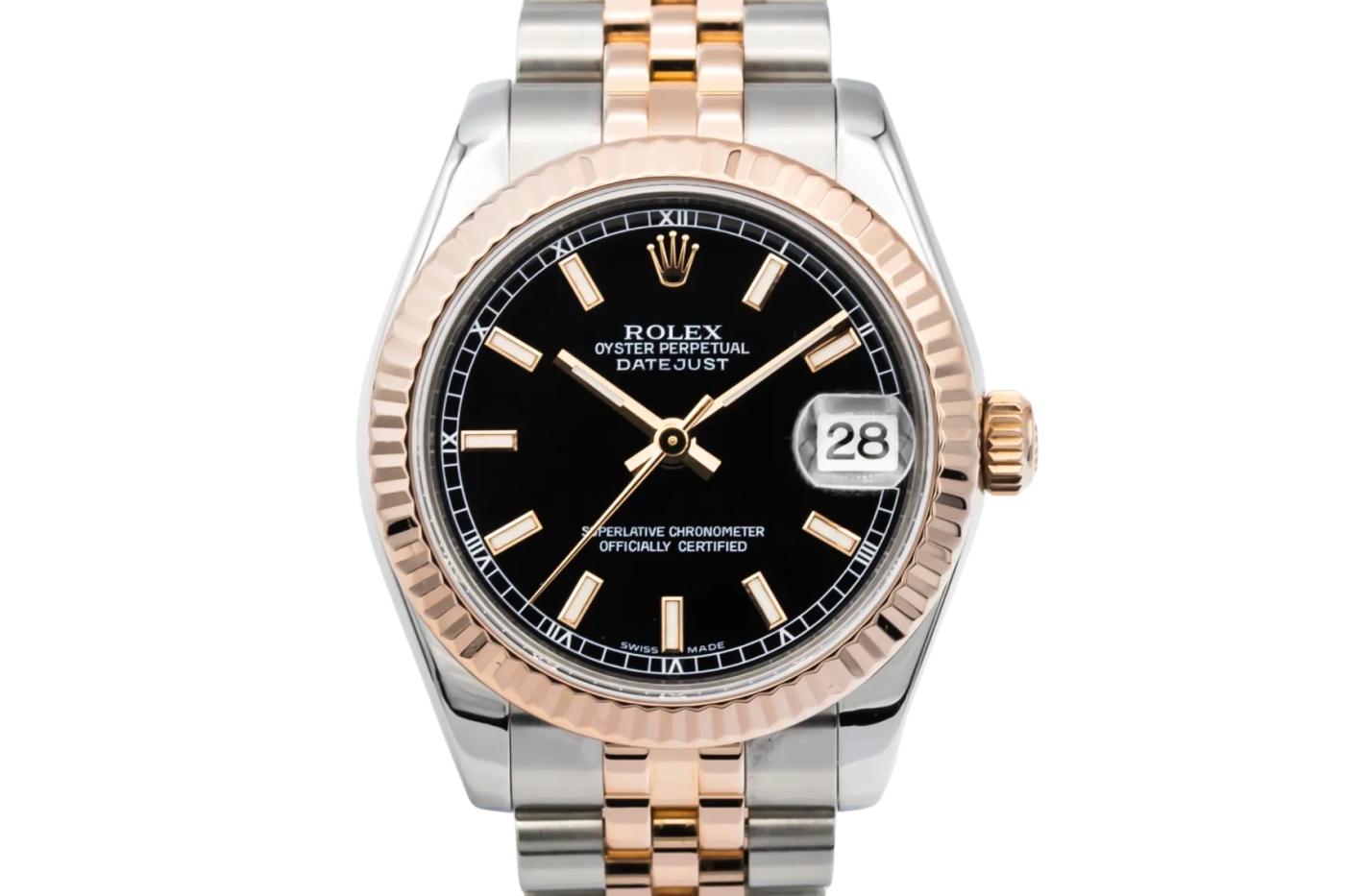 Rolex DateJust 31mm Steel & 18ct Rose Gold Jubilee