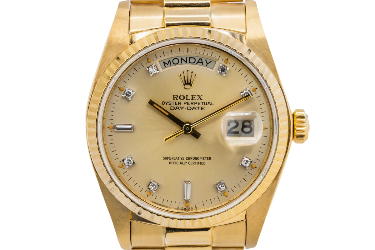 Rolex Day Date 36mm 18ct Yellow Gold President 18048 1979 Out of