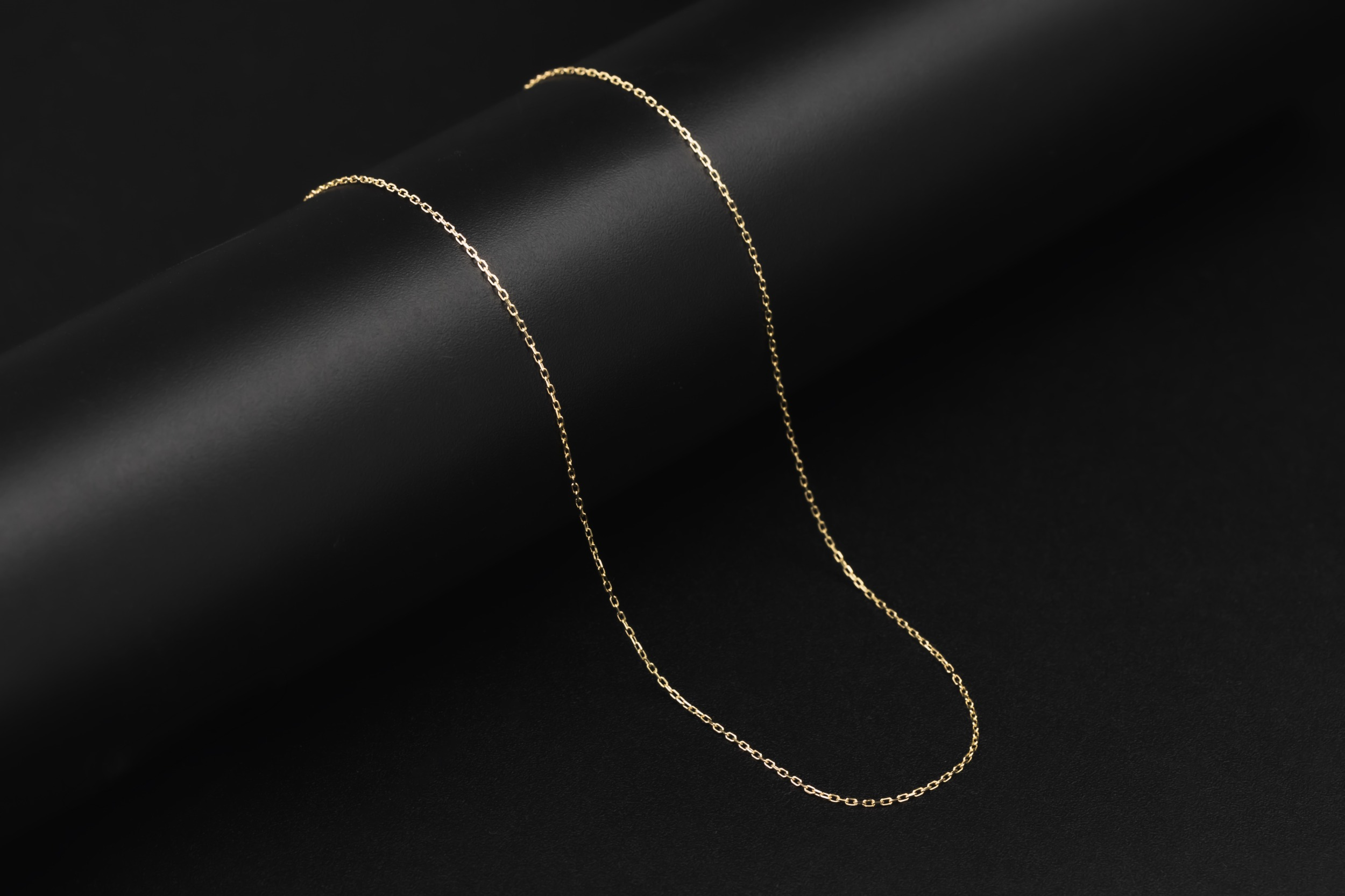 14ct Yellow Gold Thin Anchor Link Chain 17"