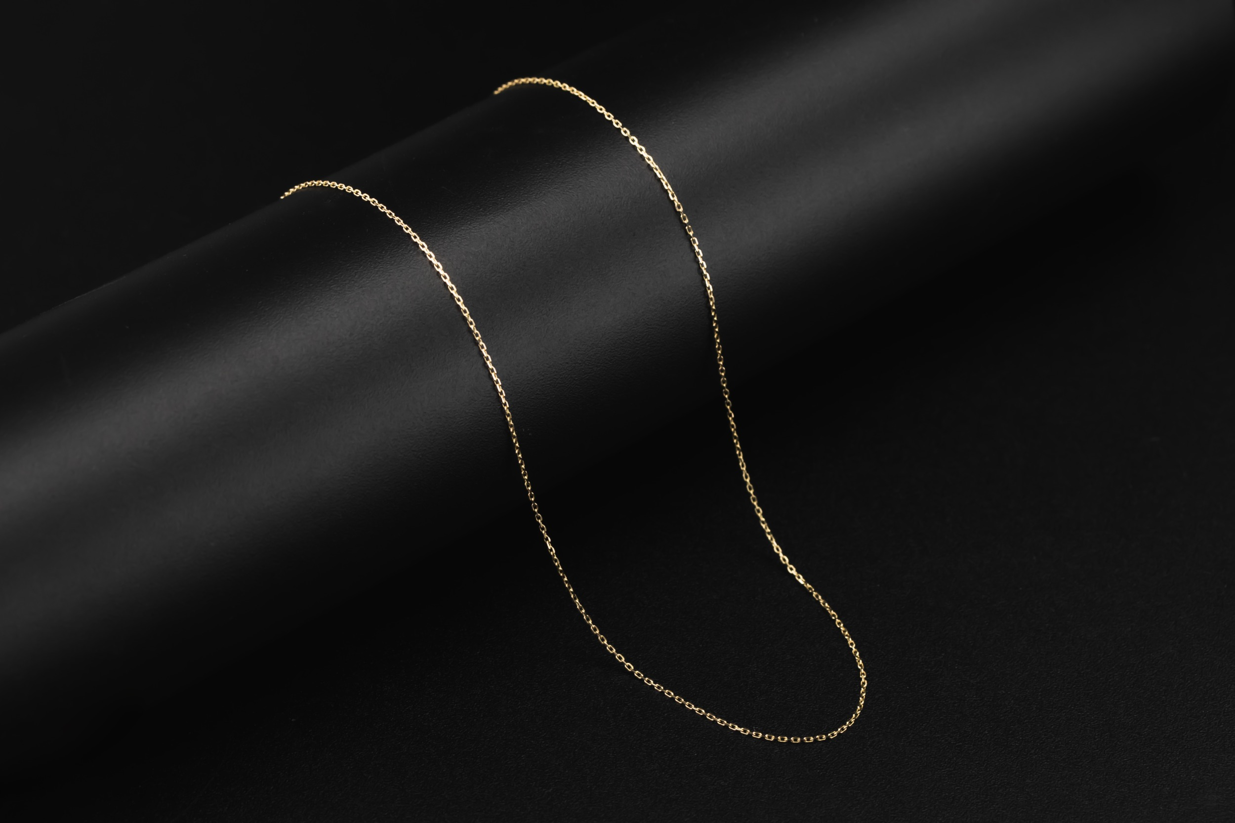 14ct Yellow Gold Thin Anchor Link Chain 17"