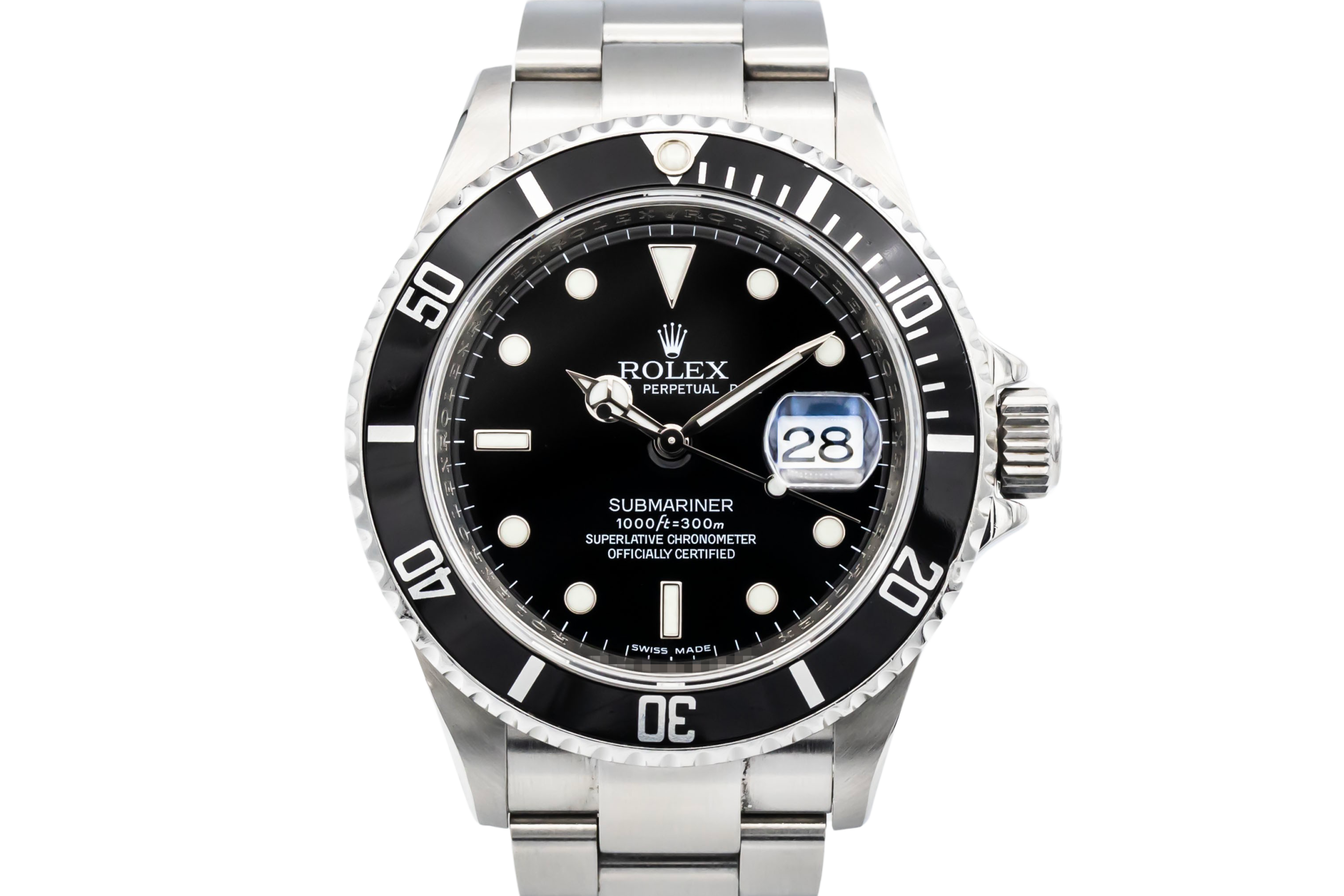 Rolex Submariner 40mm Stainless Steel Oyster 16610 2008