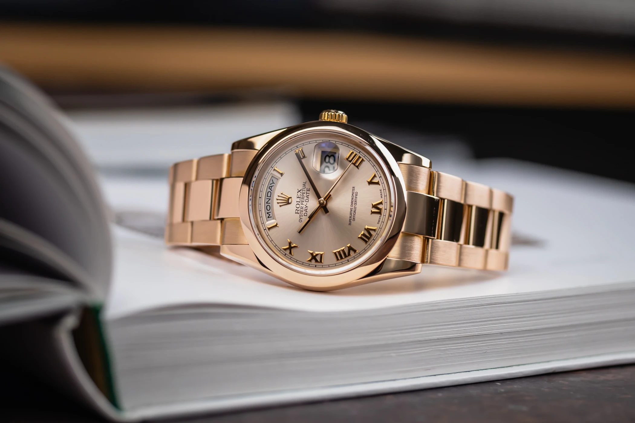 Rolex Day-Date 36mm 18ct Rose Gold Presidential 118205 2003