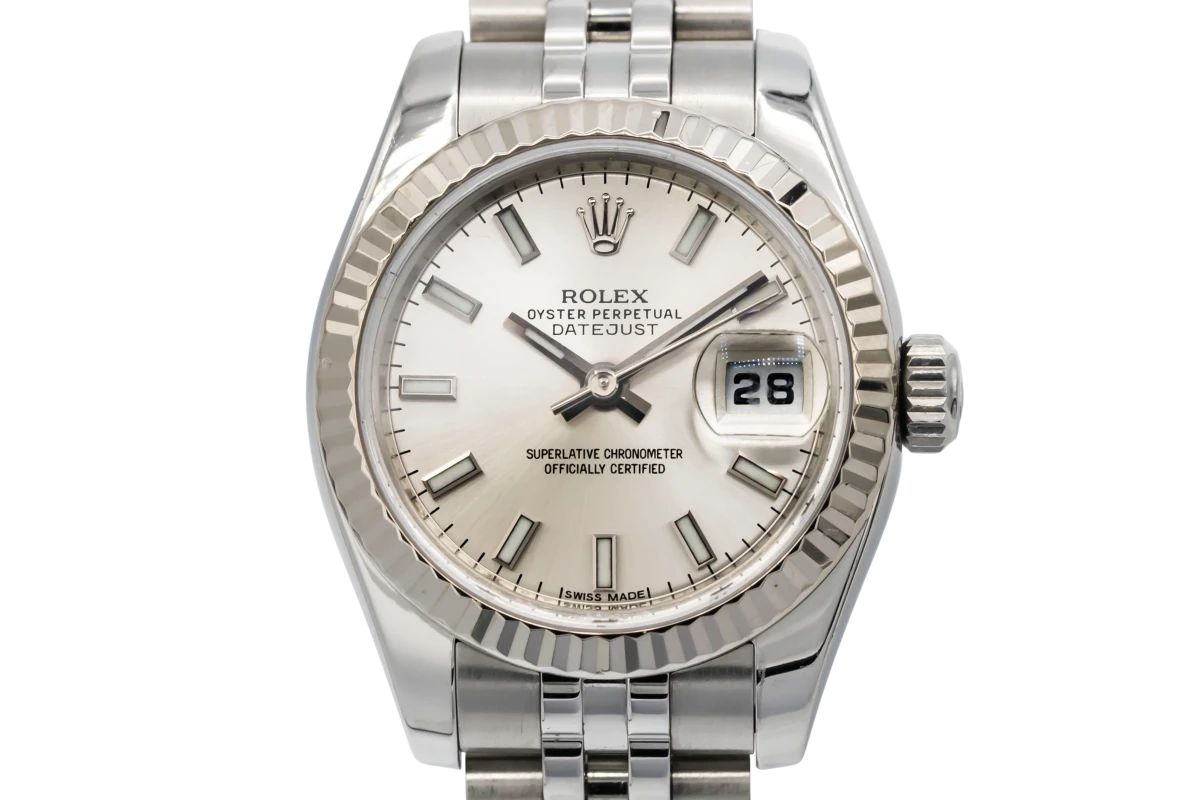 Rolex Lady DateJust 26mm Stainless Steel Silver Jubilee 179174 Circa 2005