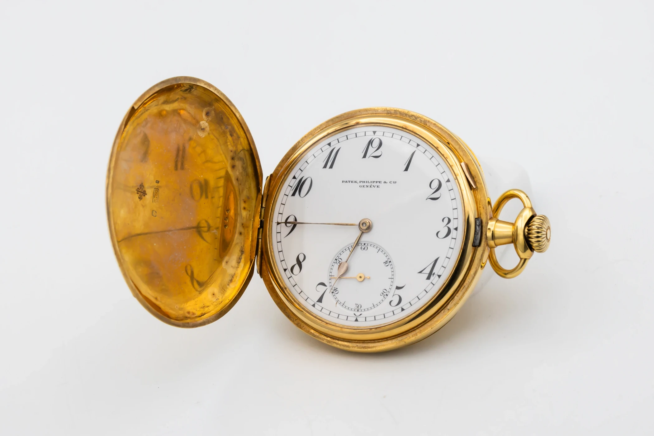 Patek Philippe Hunter Pocket Watch 53mm 18ct Yellow Gold Circa 1915