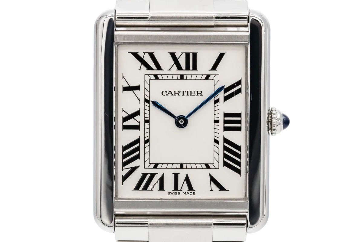 Cartier tank solo steel best sale