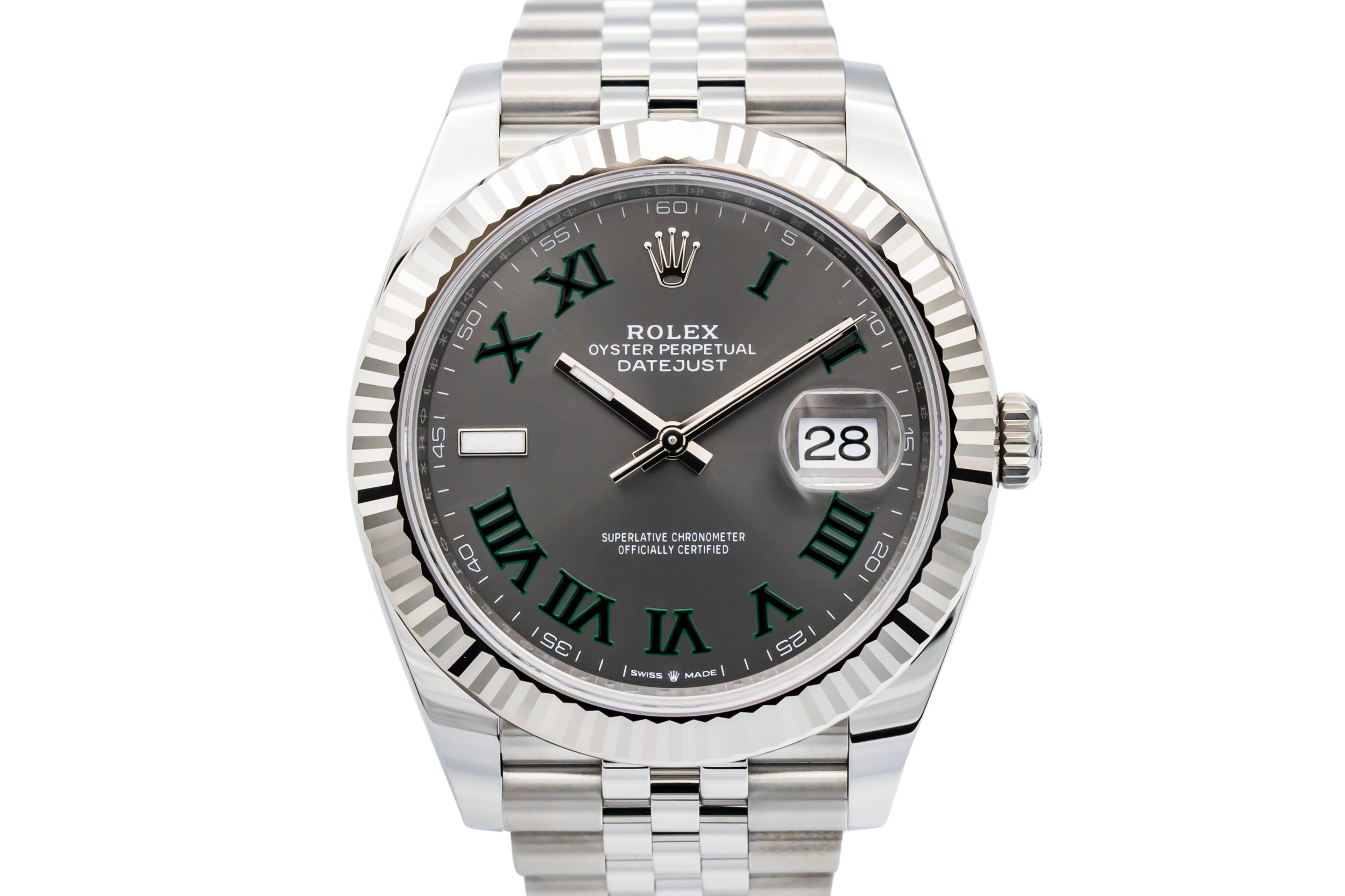 Rolex DateJust 41mm 'Wimbledon' Stainless Steel Jubilee 126334 2026 UNWORN