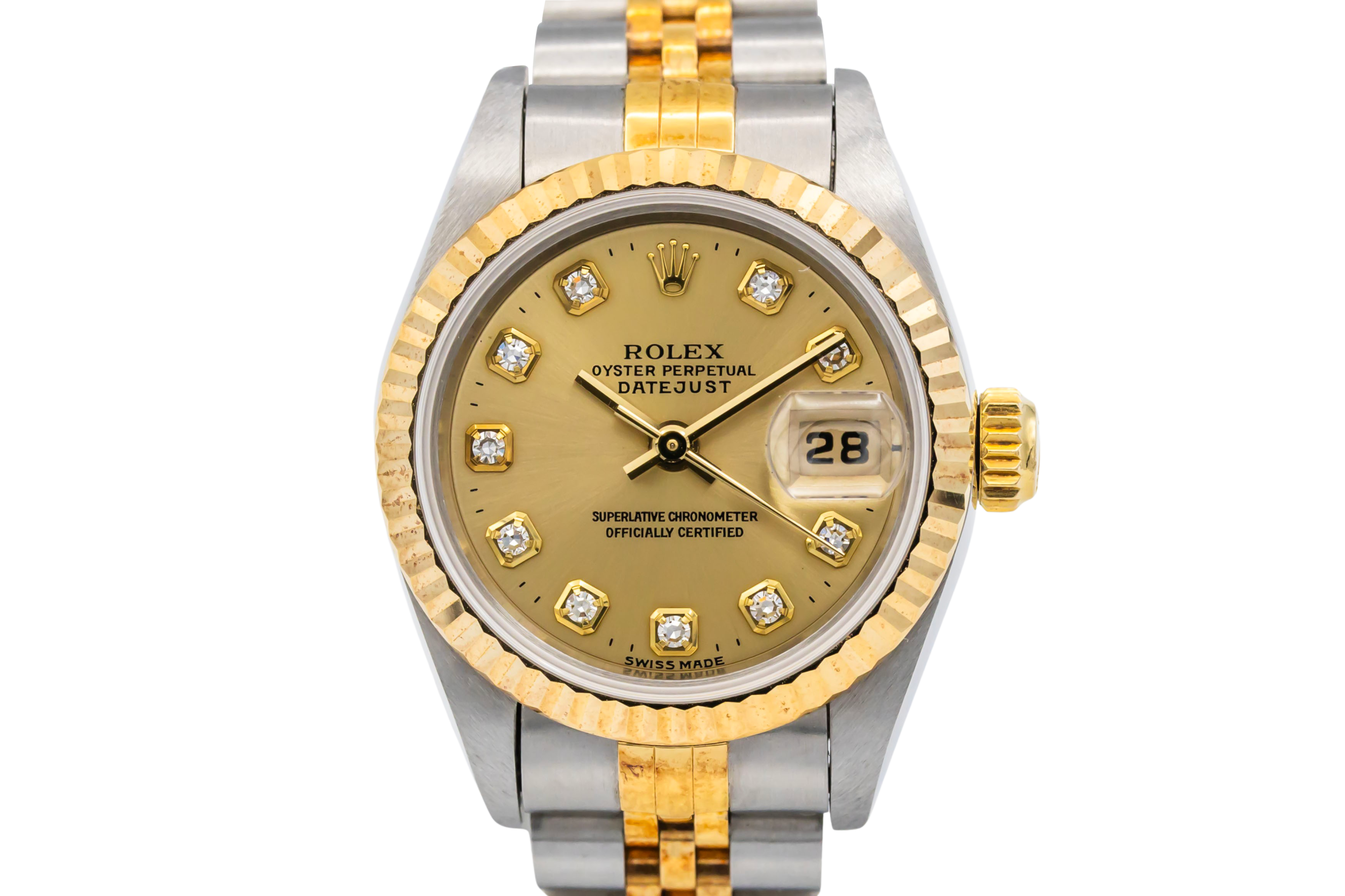 Rolex Lady DateJust 26mm Steel & 18ct Yellow Gold Jubilee 69173 1995