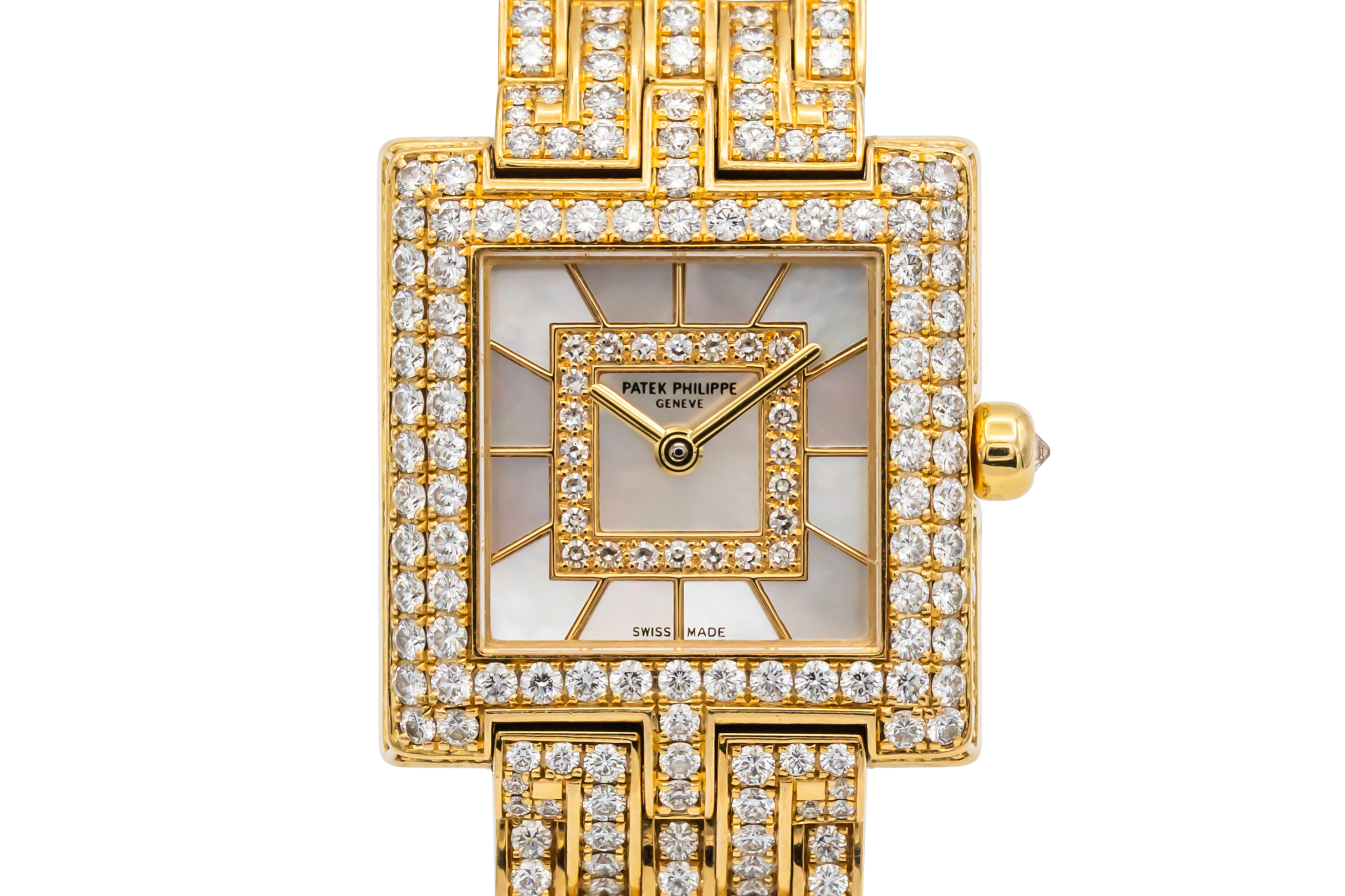 Patek Philippe Gondolo 24mm x 25mm 18ct Yellow Gold Diamond 4874/1J 2010