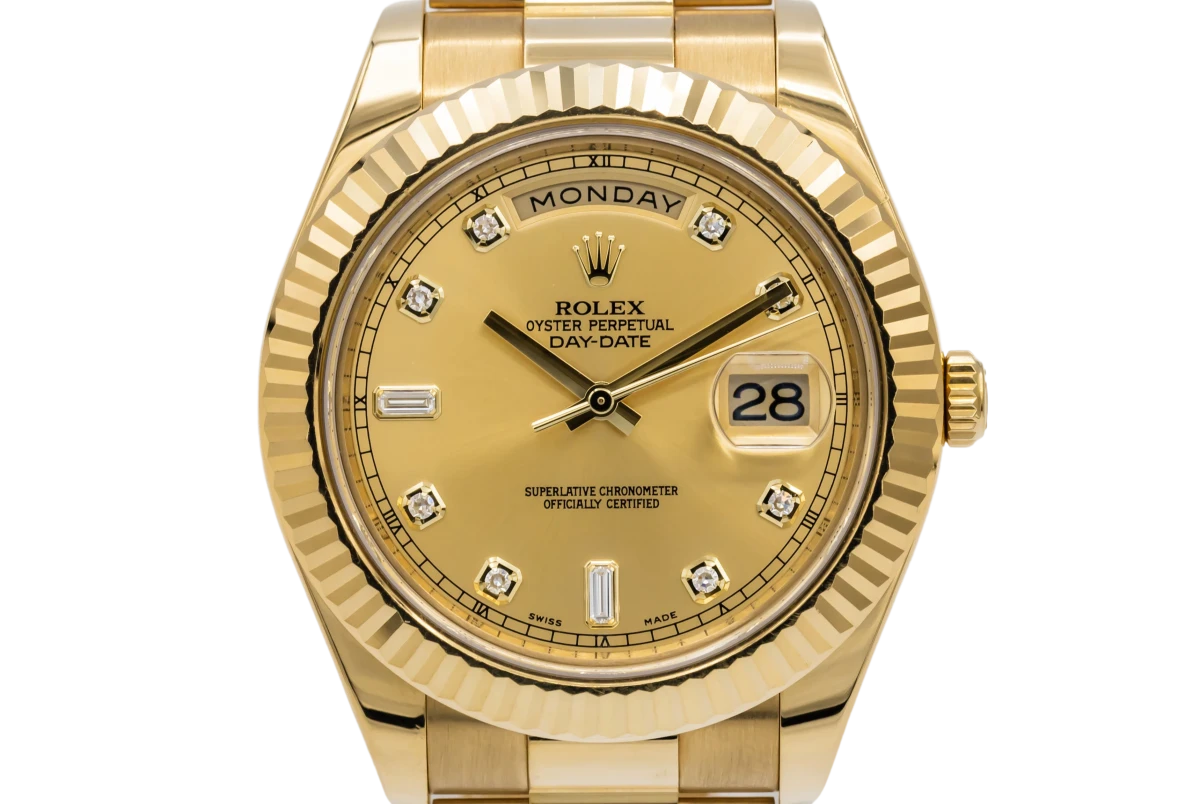 Rolex DayDate II 41mm 18ct Yellow Gold Presidential 218238 Out