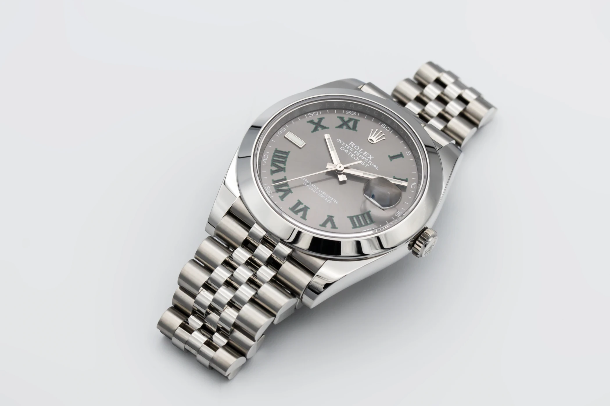 Rolex DateJust 41mm "Wimbledon" Stainless Steel Jubilee 126300 2021