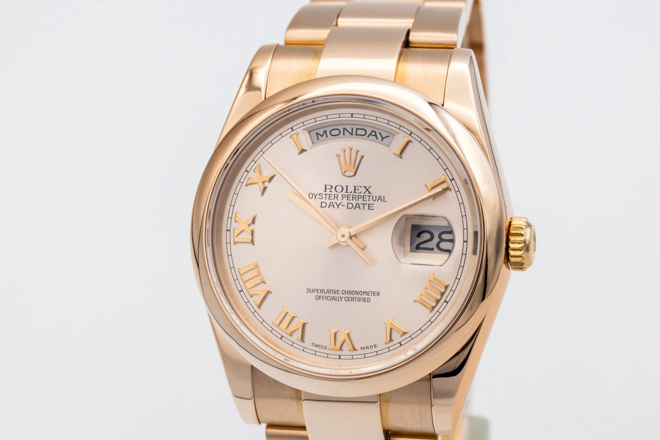 Rolex Day-Date 36mm 18ct Rose Gold Presidential 118205 2003