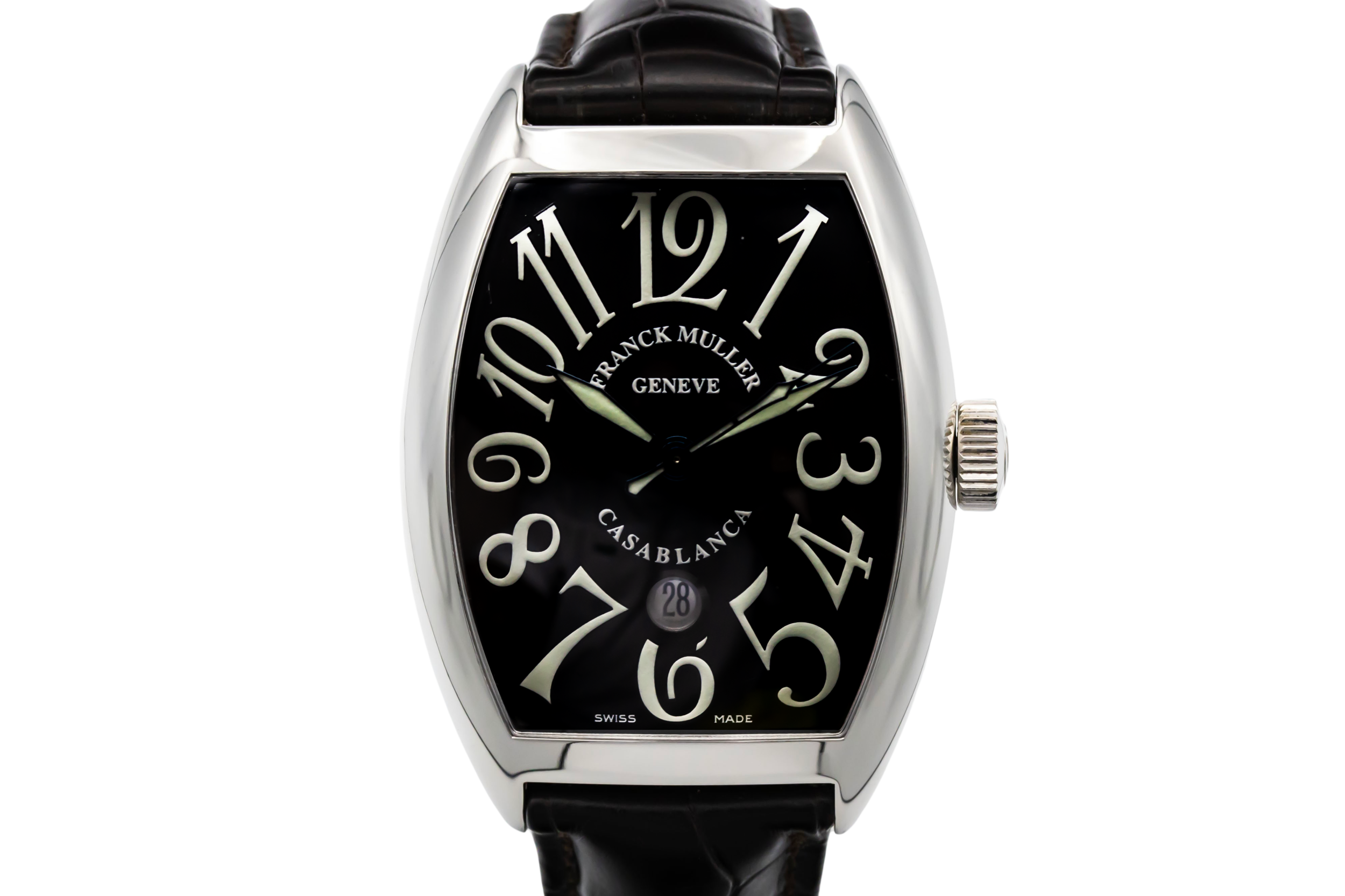 Franck Muller Casablanca 39mm x 55mm Black Leather 8880 C DT 2010
