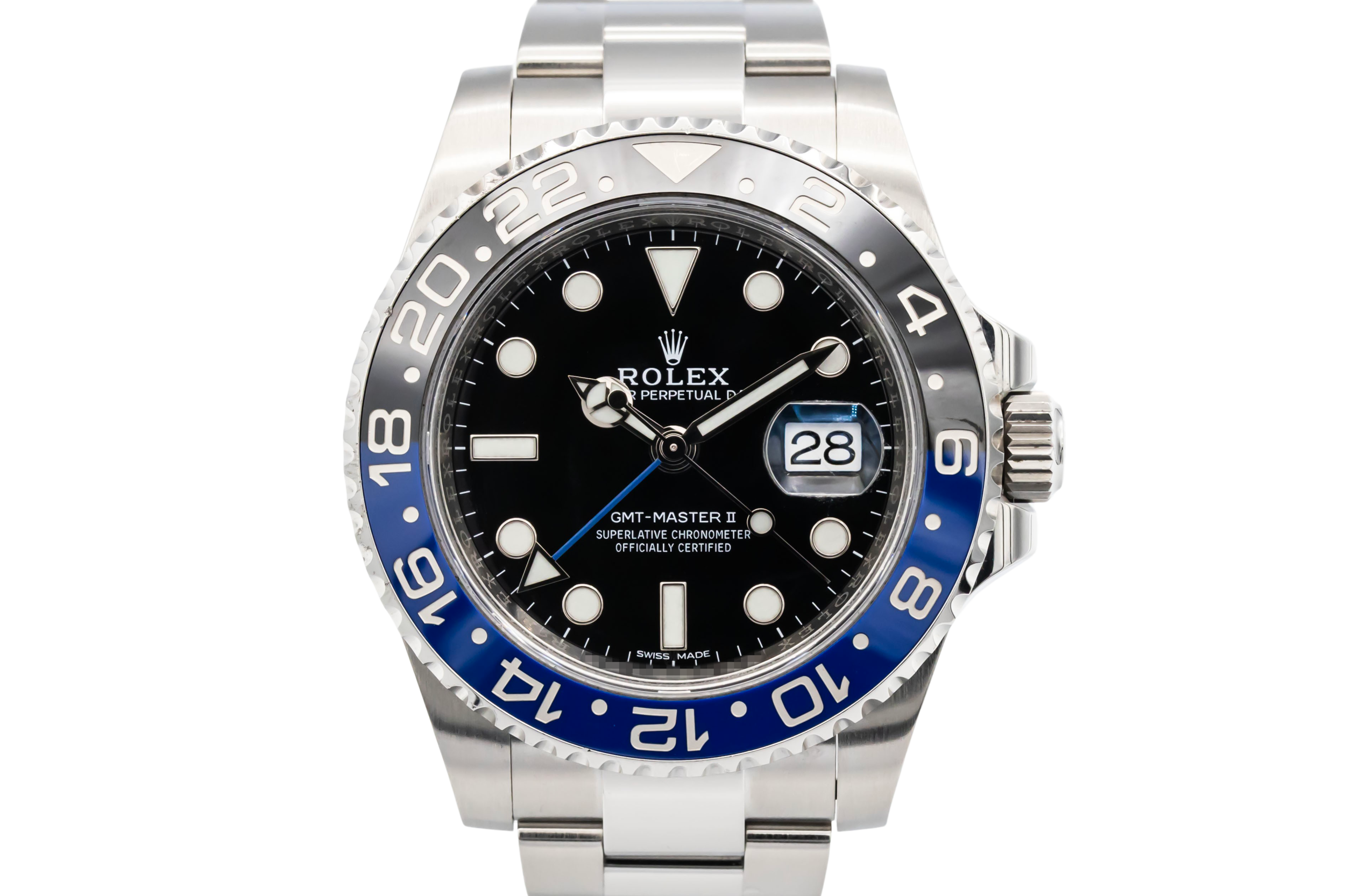 Rolex GMT-Master II 40mm 'Batman' Stainless Steel Oyster 116710BLNR 2016