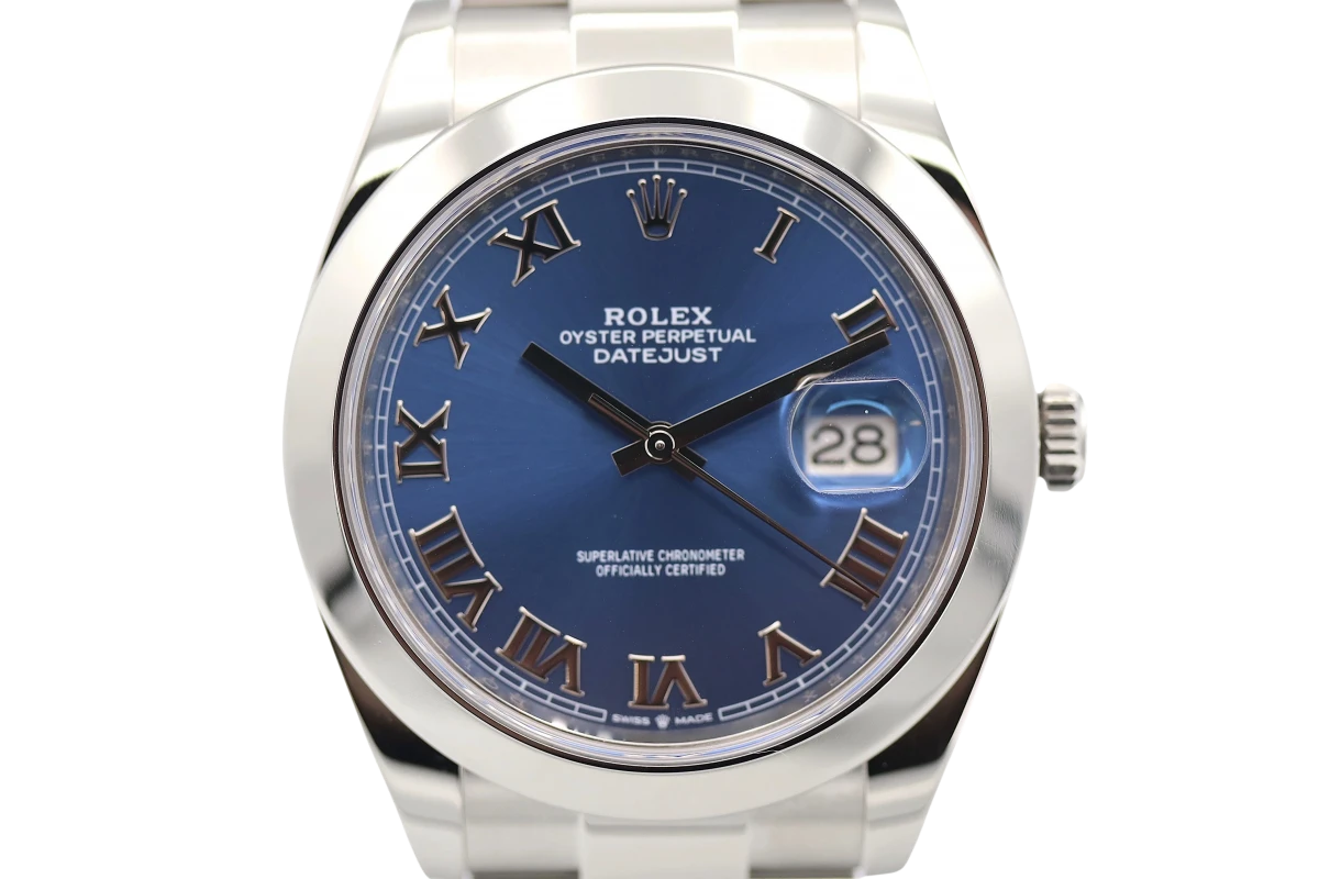 Rolex datejust best sale 41 mm blue