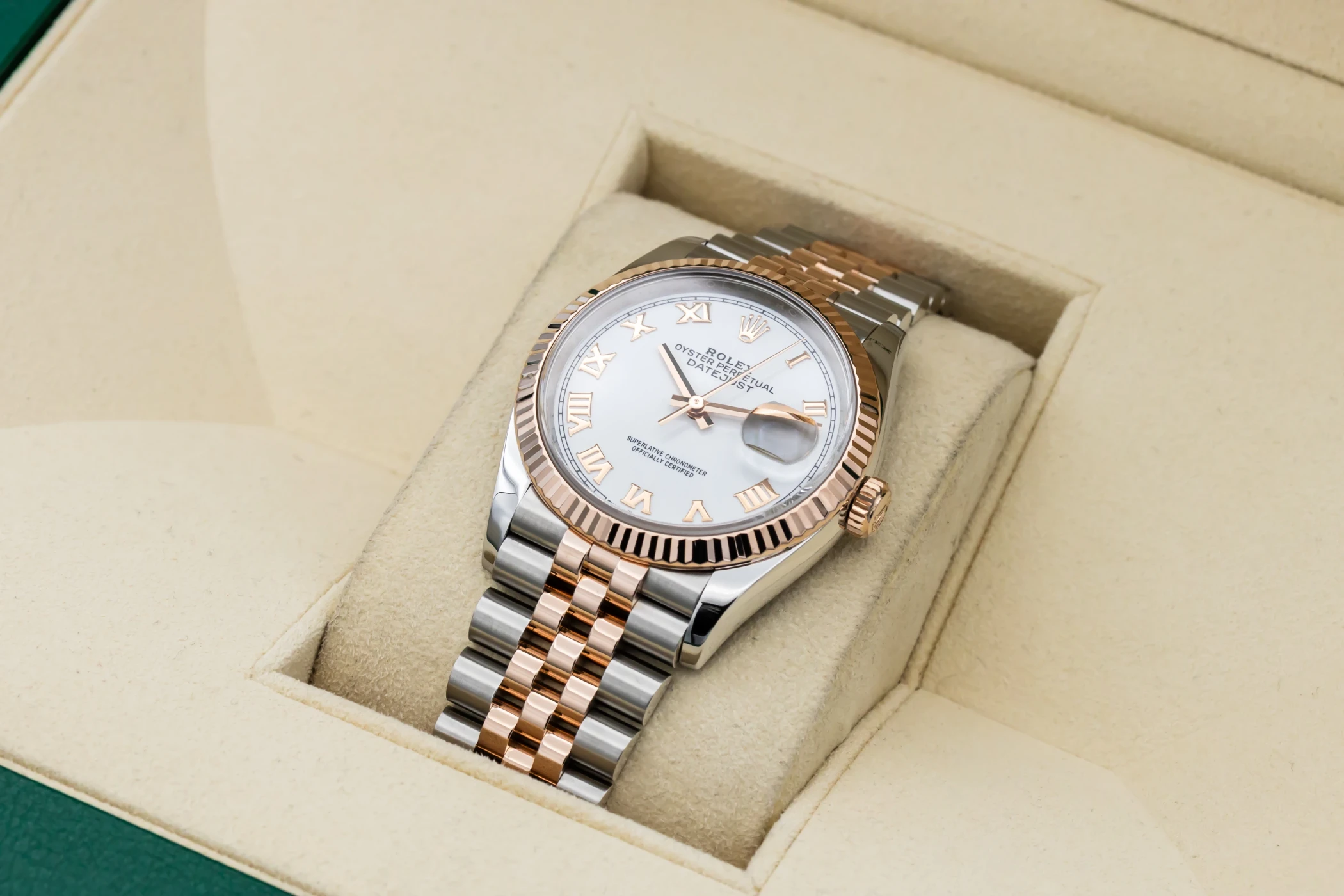 Rolex DateJust 36mm Steel & 18ct Rose Gold Jubilee 126231 2021