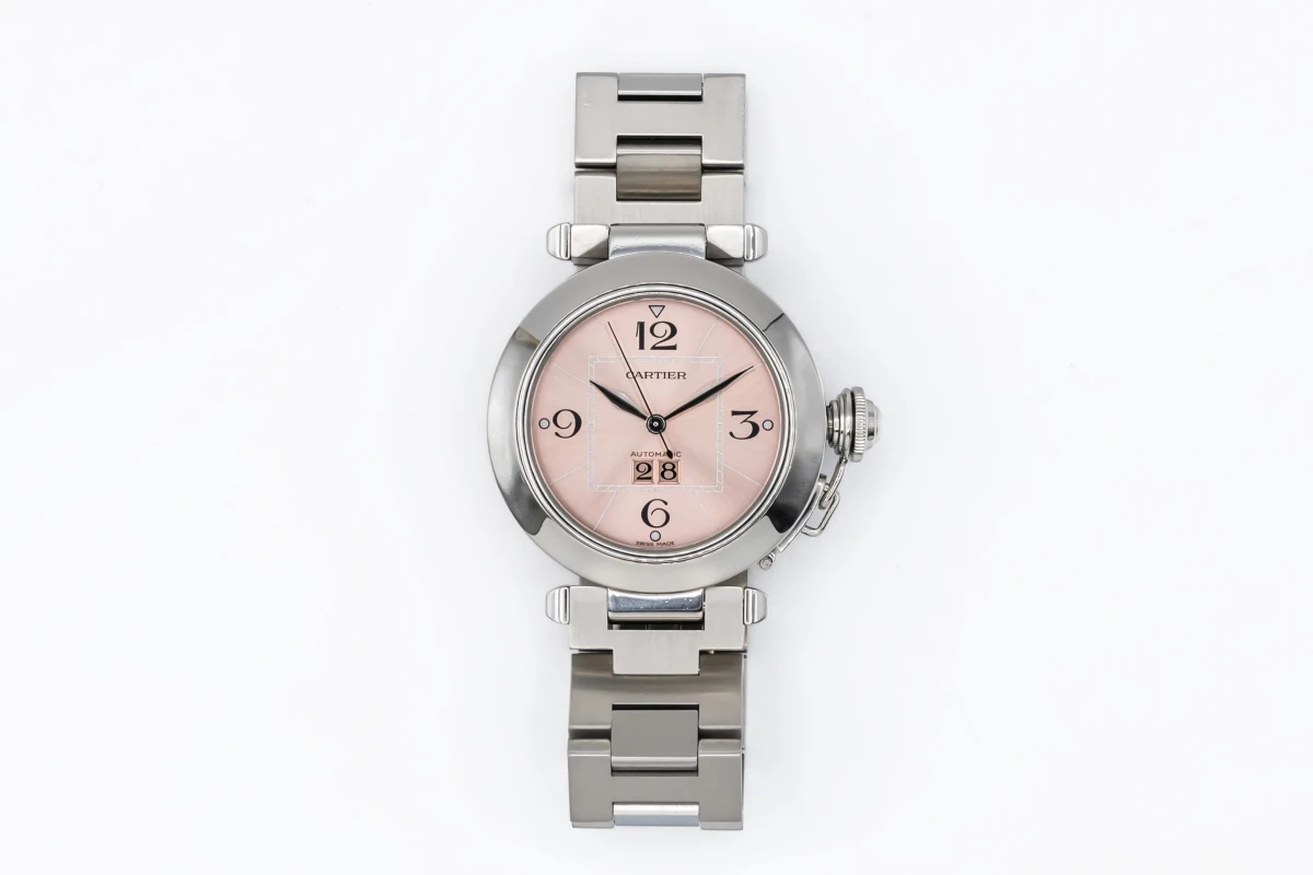 Cartier pasha pink discount dial