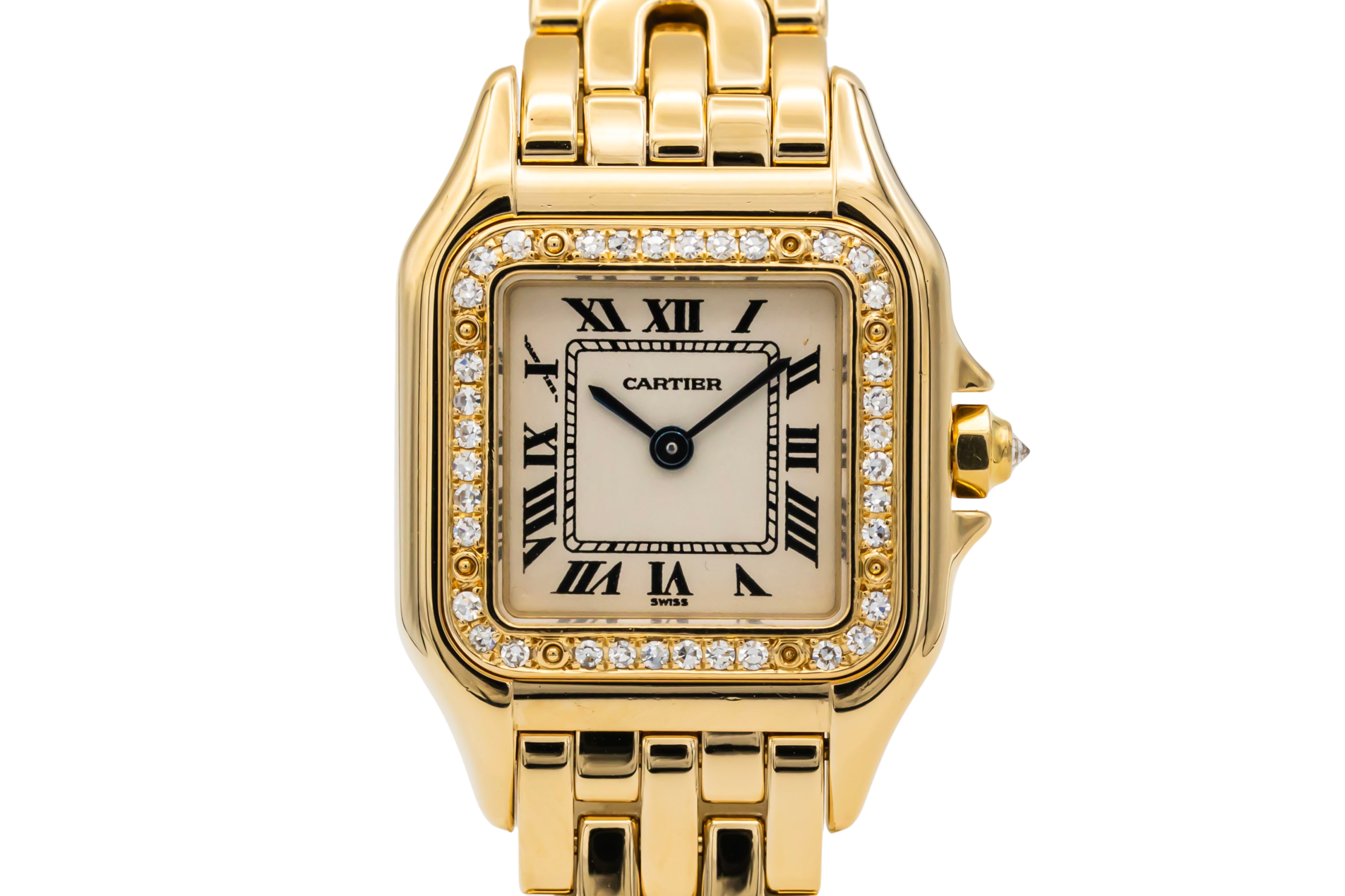 Cartier Panthere Art Deco 22mm 18ct Yellow Gold WF3070N3 Circa 1990s