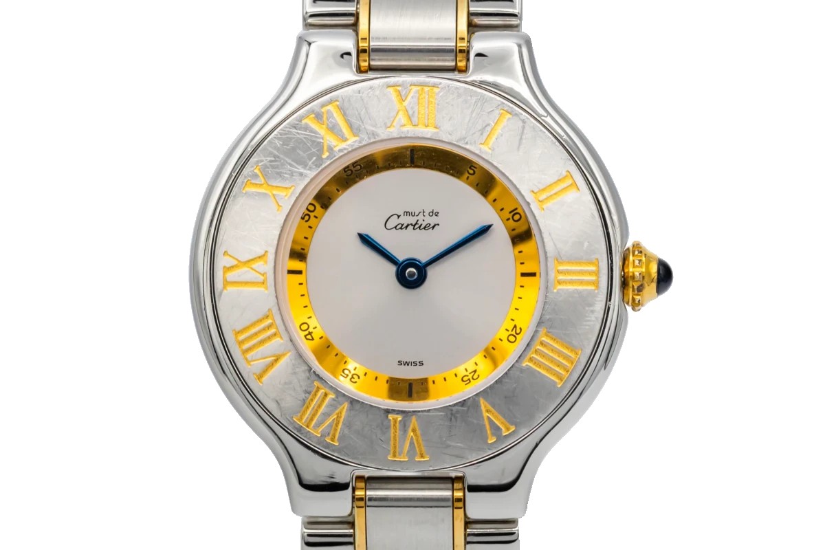 CARTIER 21 Must de Cartier リンク Cartier 21 Must De Cartier 28mm Steel & 18ct Yellow Gold 1340 1983