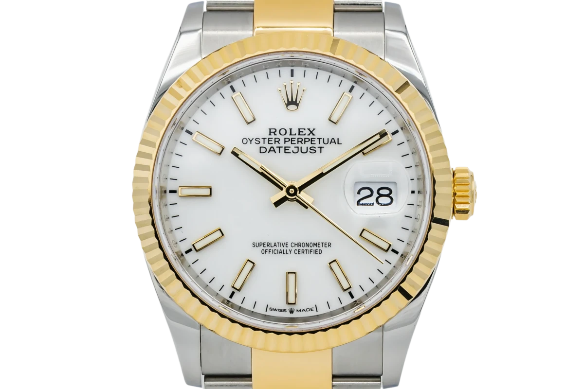 Rolex 36mm discount datejust two tone