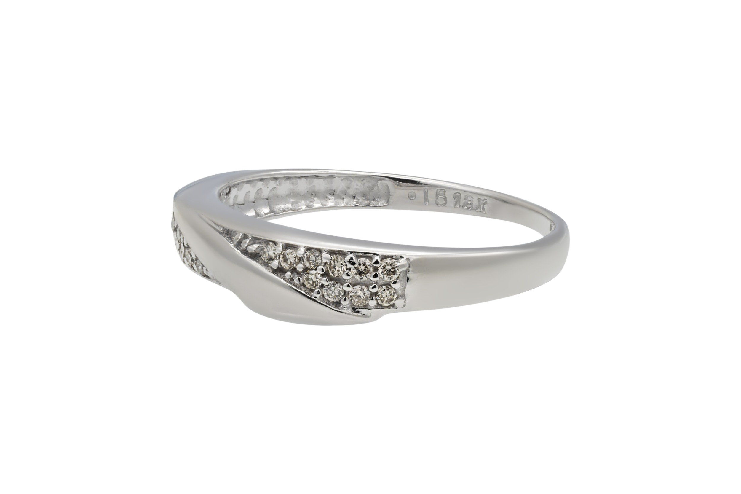 18ct White Gold Diamond Eternity Ring 0.15ct 2.6g