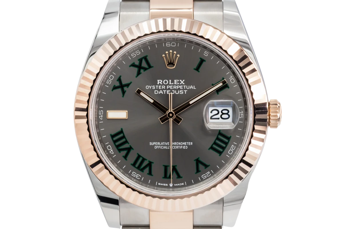 Rolex datejust best sale wimbledon rose gold