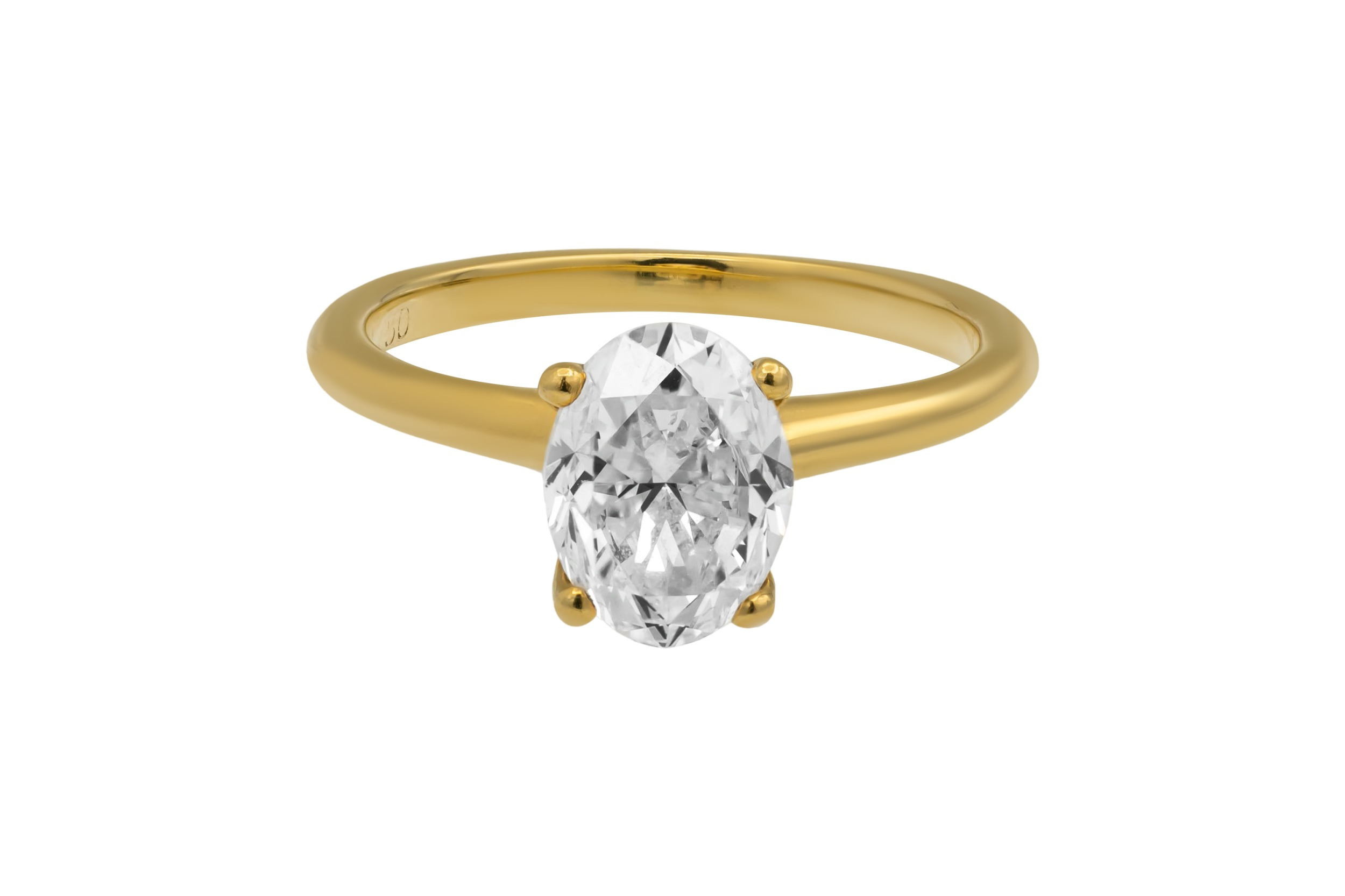 18ct Yellow Gold Diamond Engagement Ring 1.20ct GIA Certified