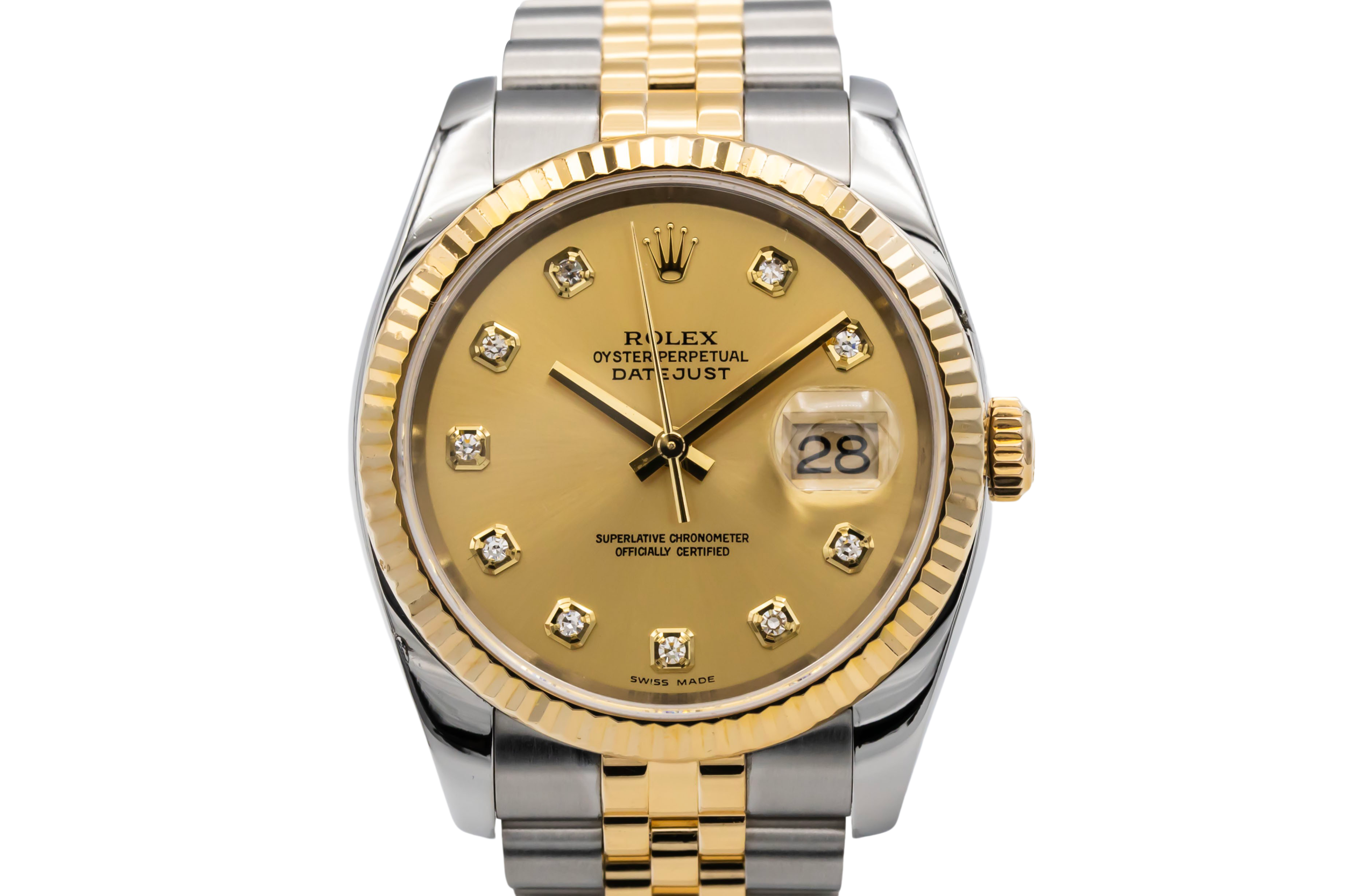 Rolex DateJust 36mm Steel & 18ct Yellow Gold Jubilee 116233 2004