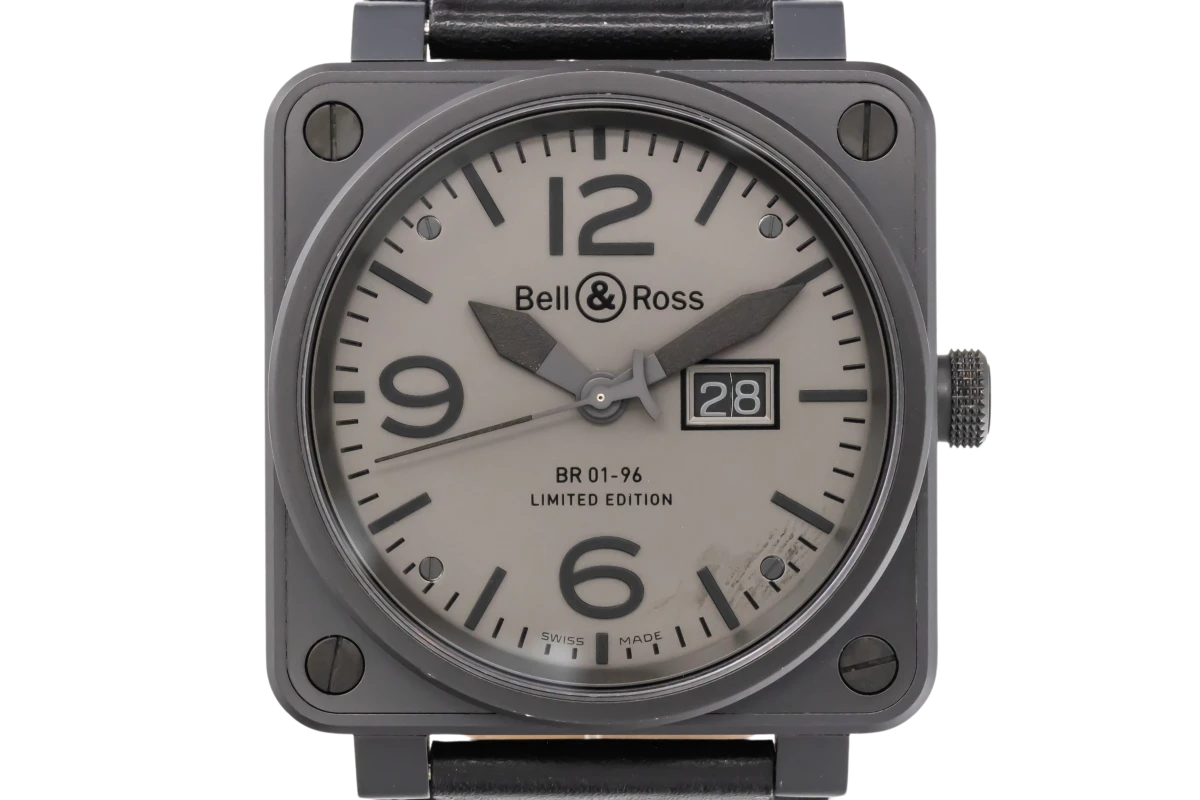 Bell Ross Commando 46mm Black Leather BR01 96 S Circa 2010