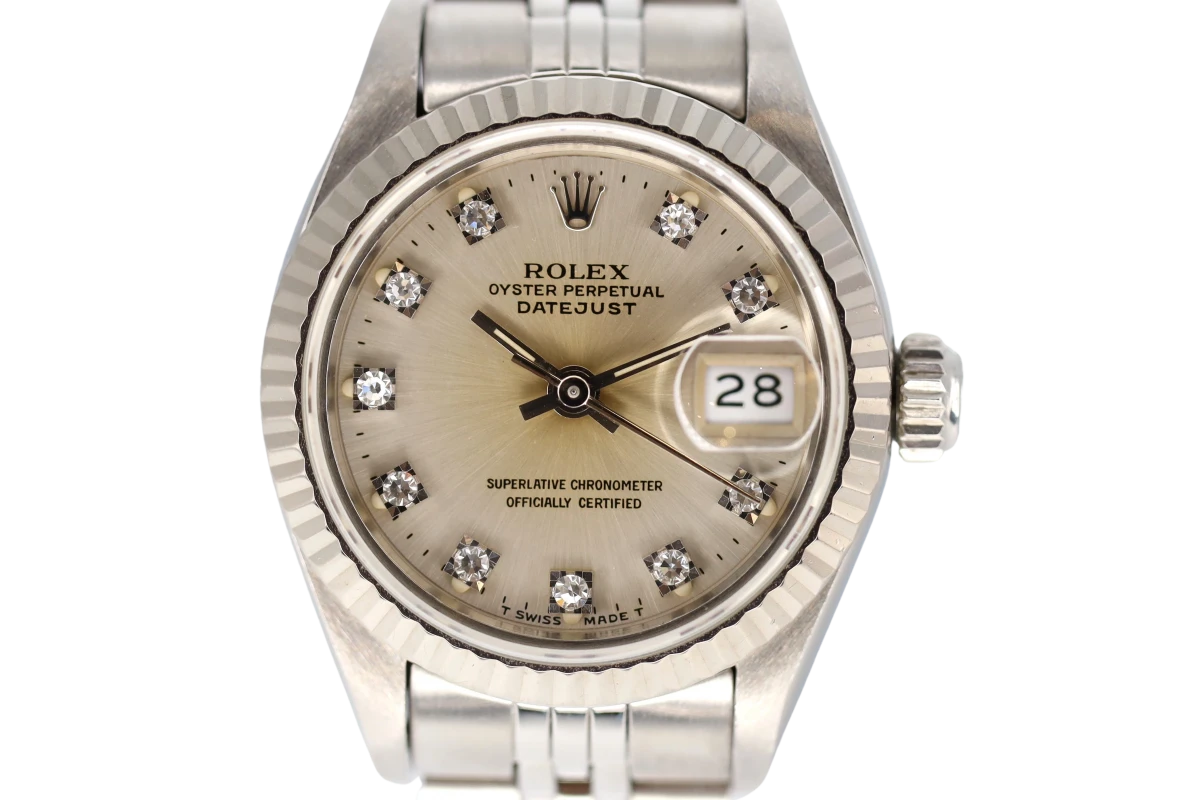 Rolex datejust best sale womens diamonds