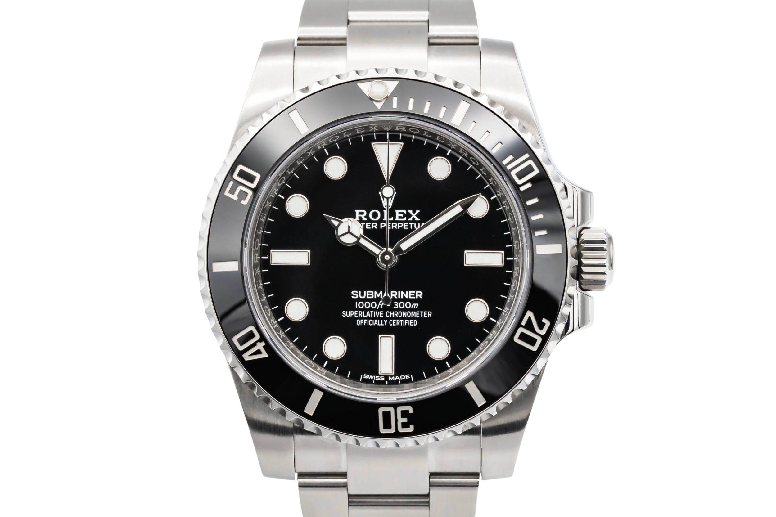 Rolex Submariner Non-Date 40mm Stainless Steel Oyster 114060 2018