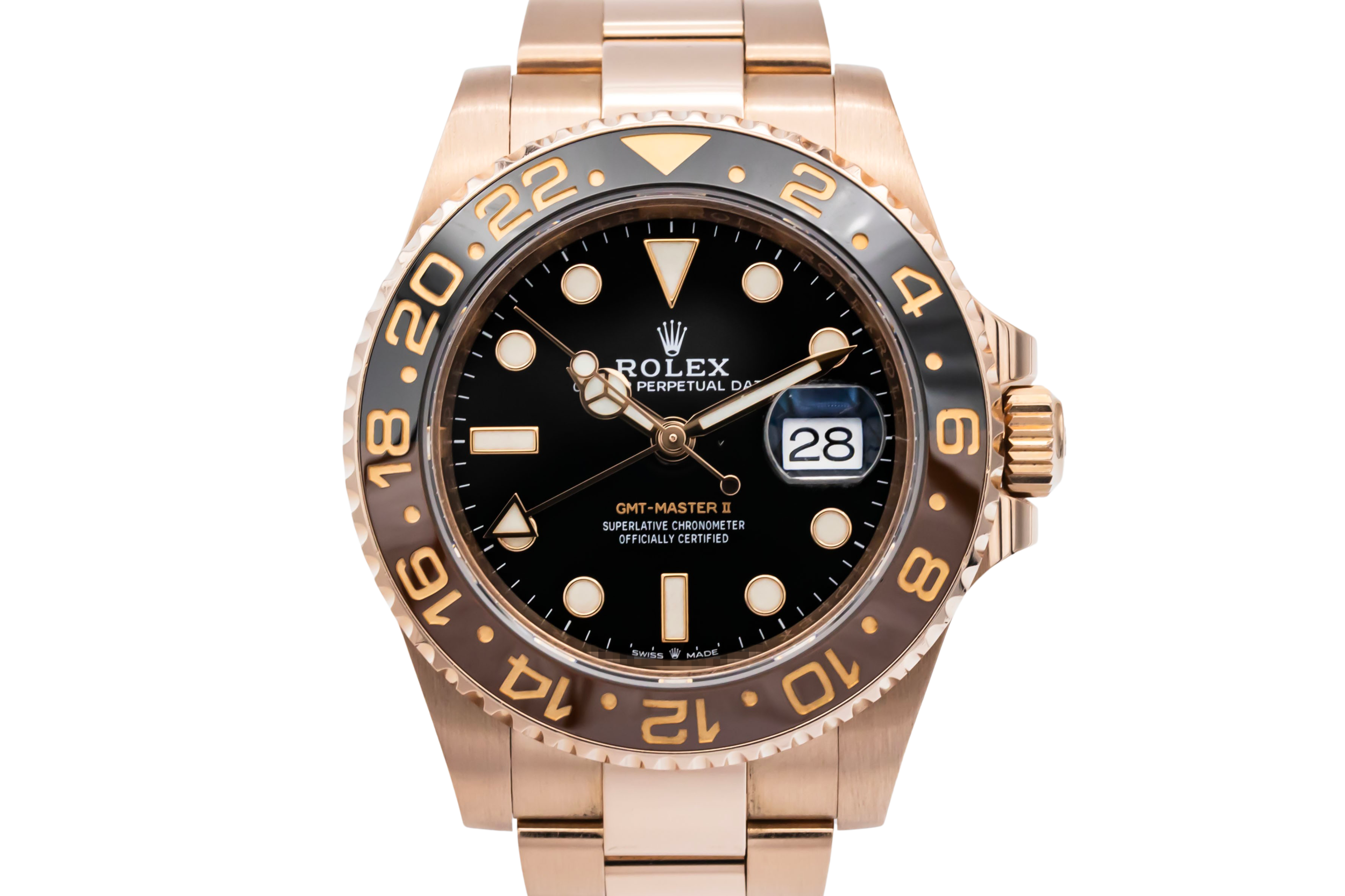 Rolex GMT-Master II 40mm 'Root Beer' 18ct Rose Gold Oyster 126715CHNR 2018