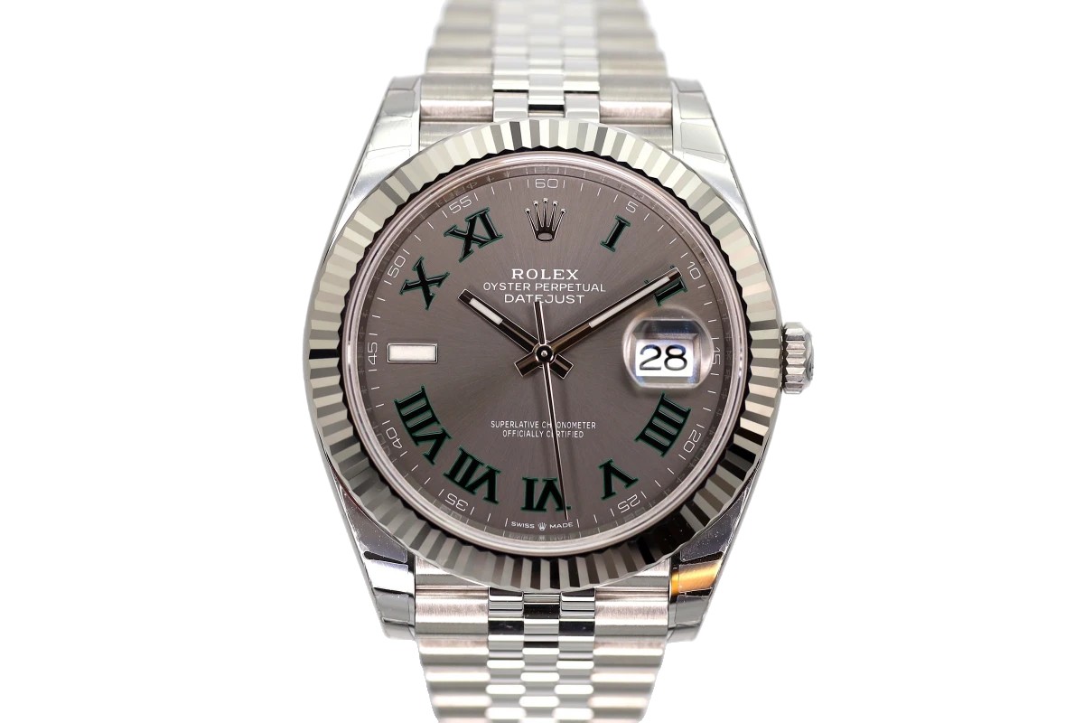 Datejust 41 Stainless steel Wimbledon 126334